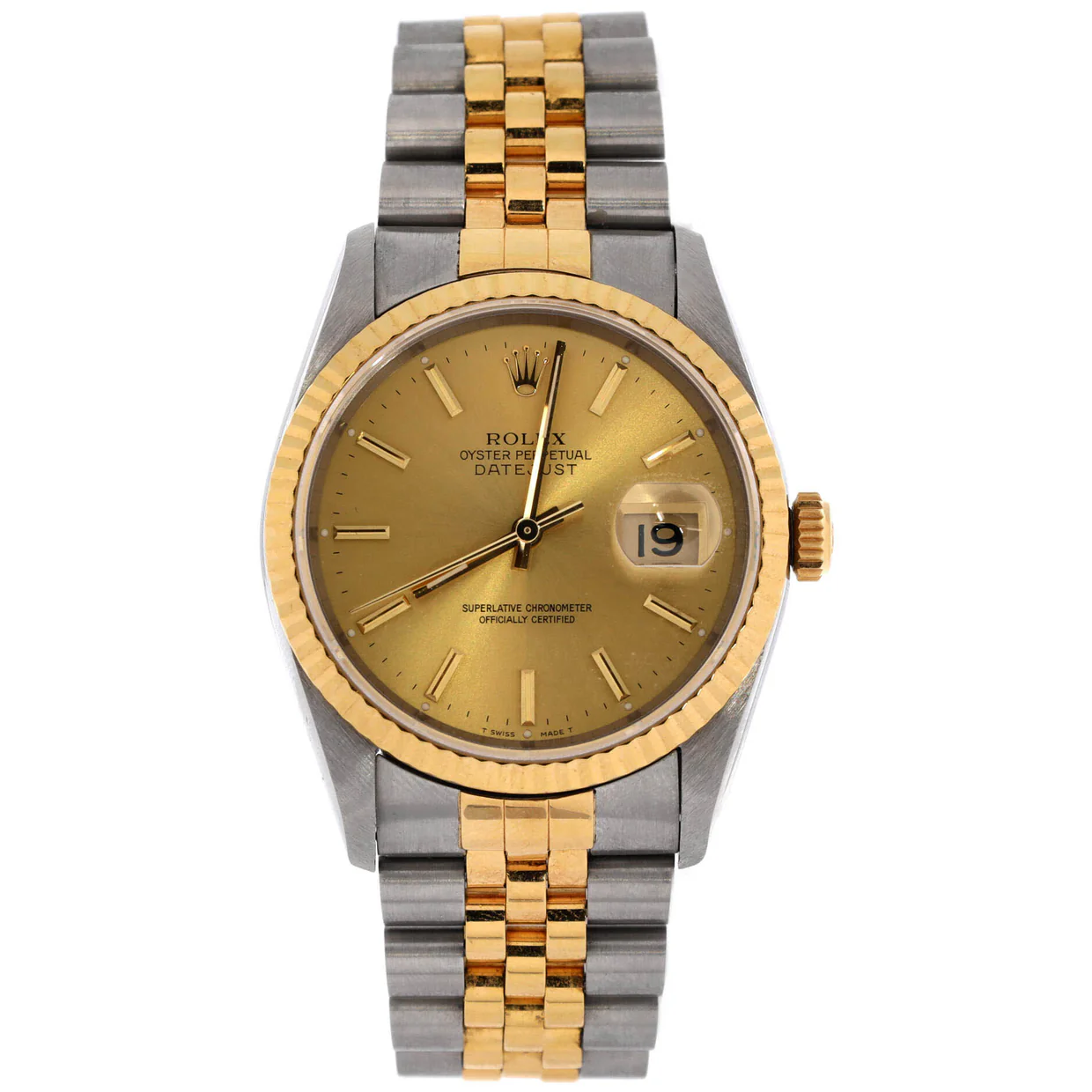 Oyster Perpetual Datejust Automatic Watch Stainless Steel and Yellow Gold 36 - Deep Luxury