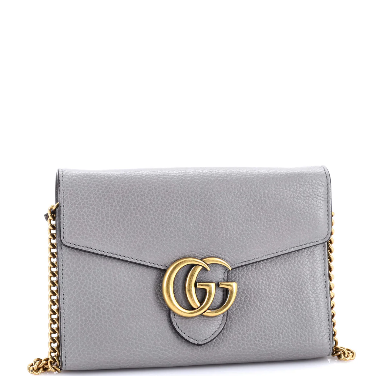 GG Marmont Chain Wallet Leather Mini - Deep Luxury