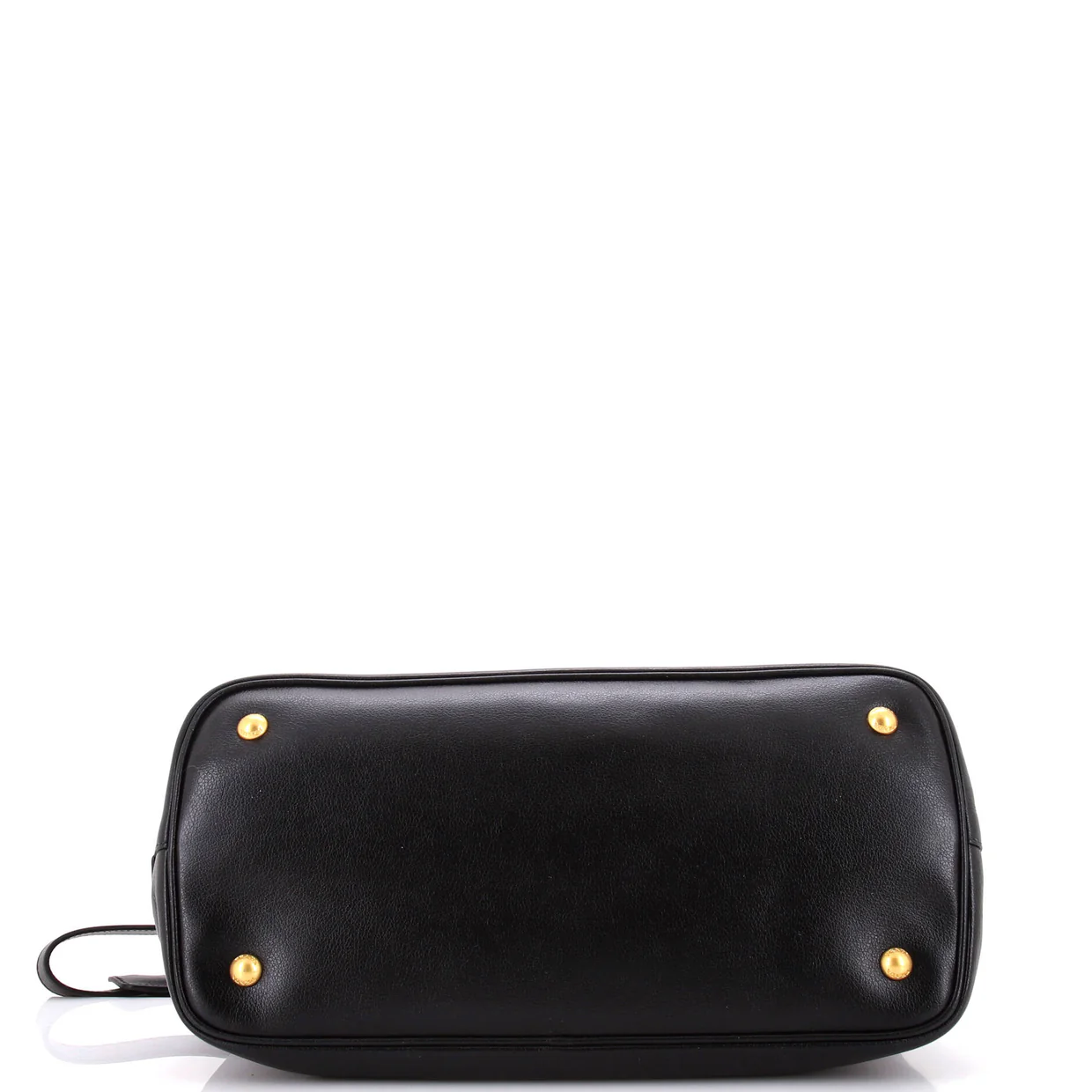 Embossed Logo Convertible Open Tote Glace Calf Medium - Deep Luxury