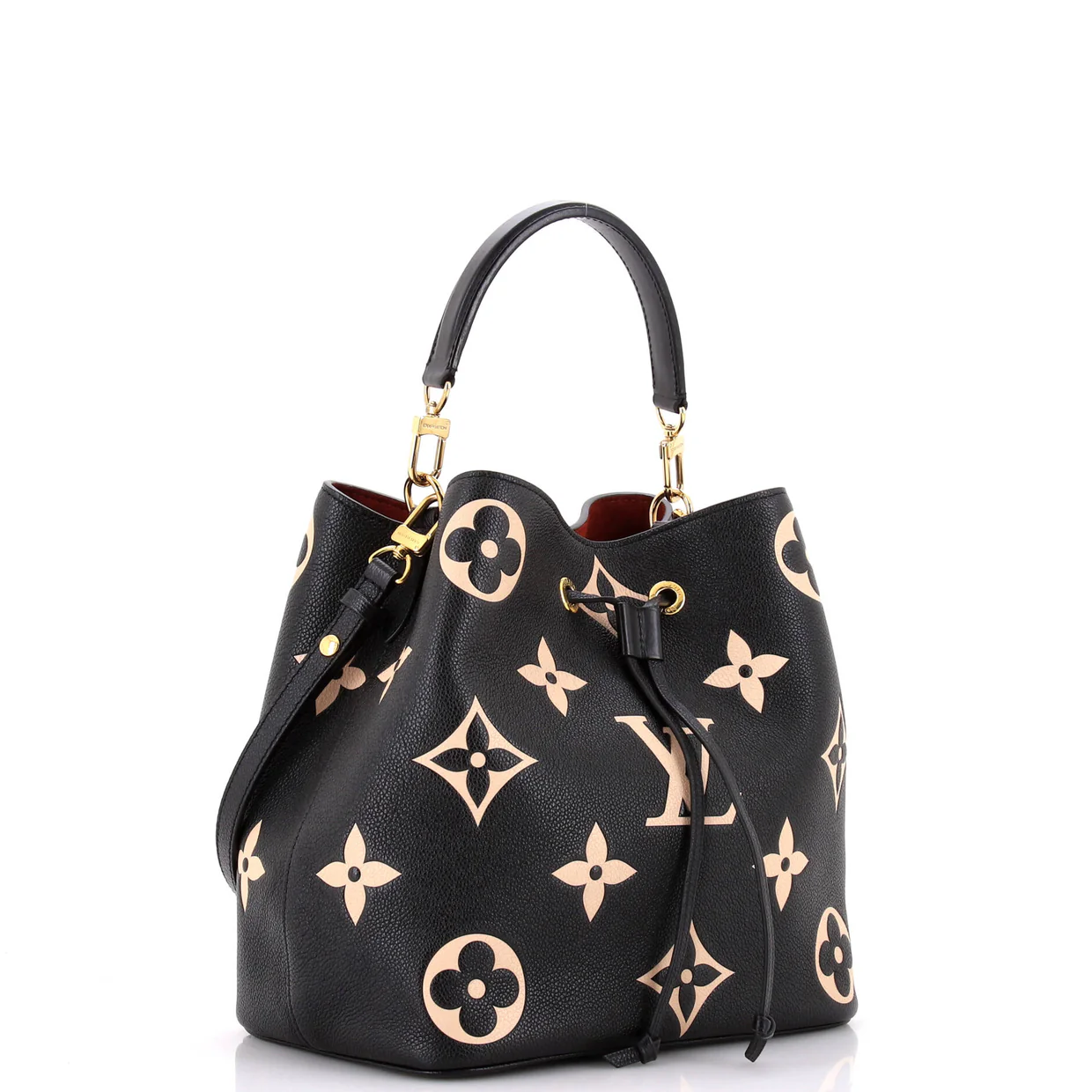 NeoNoe Handbag Bicolor Monogram Empreinte Giant MM - Deep Luxury