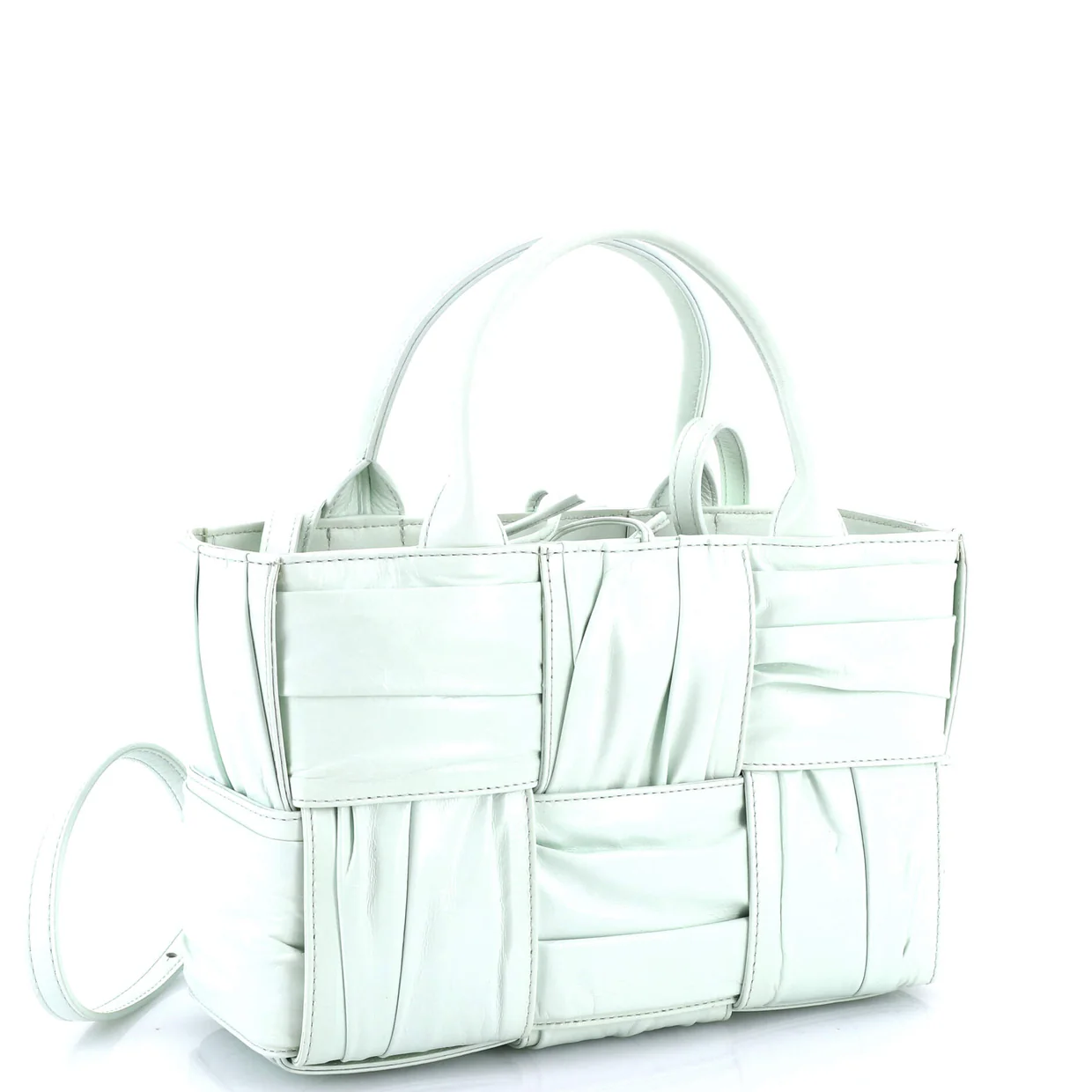 Arco Tote Maxi Intrecciato Plisse Leather Mini - Deep Luxury