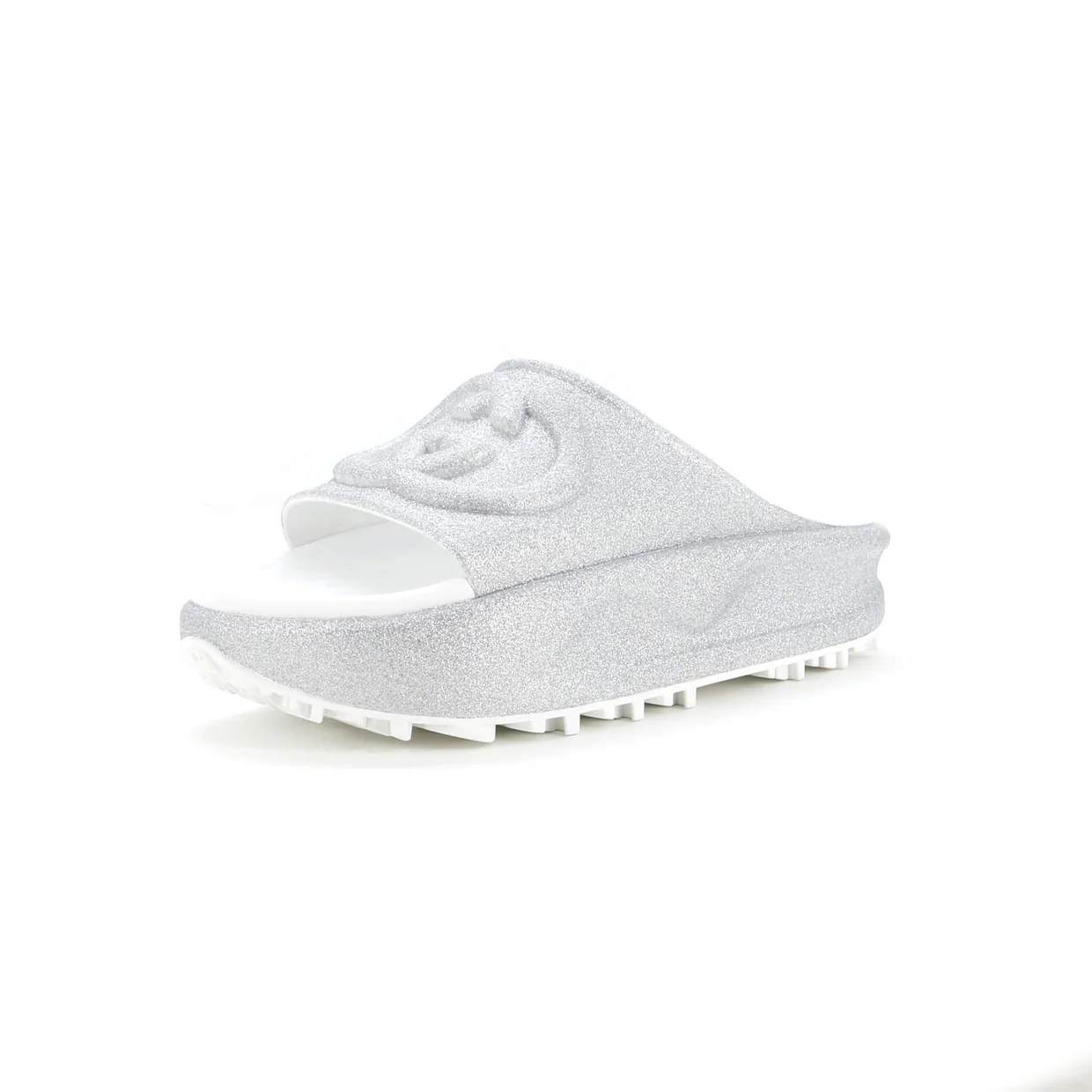 Interlocking G Platform Slide Sandals Rubber - Deep Luxury