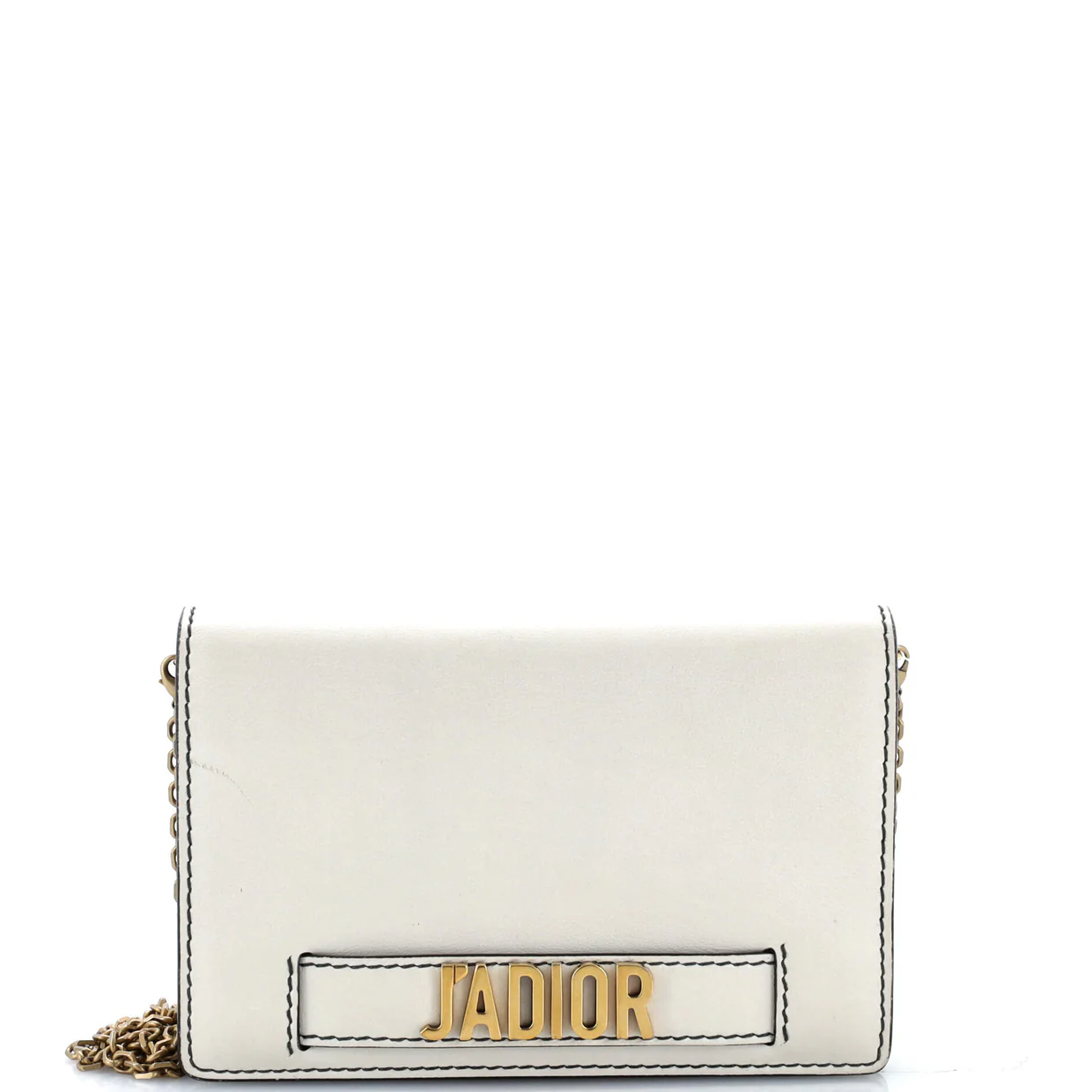 J'Adior Wallet on Chain Leather - Deep Luxury