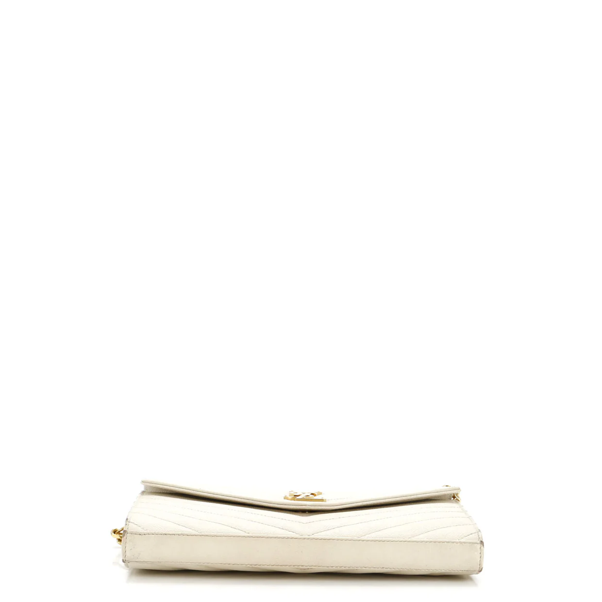 Classic Monogram Wallet on Chain Matelasse Chevron Leather Medium - Deep Luxury