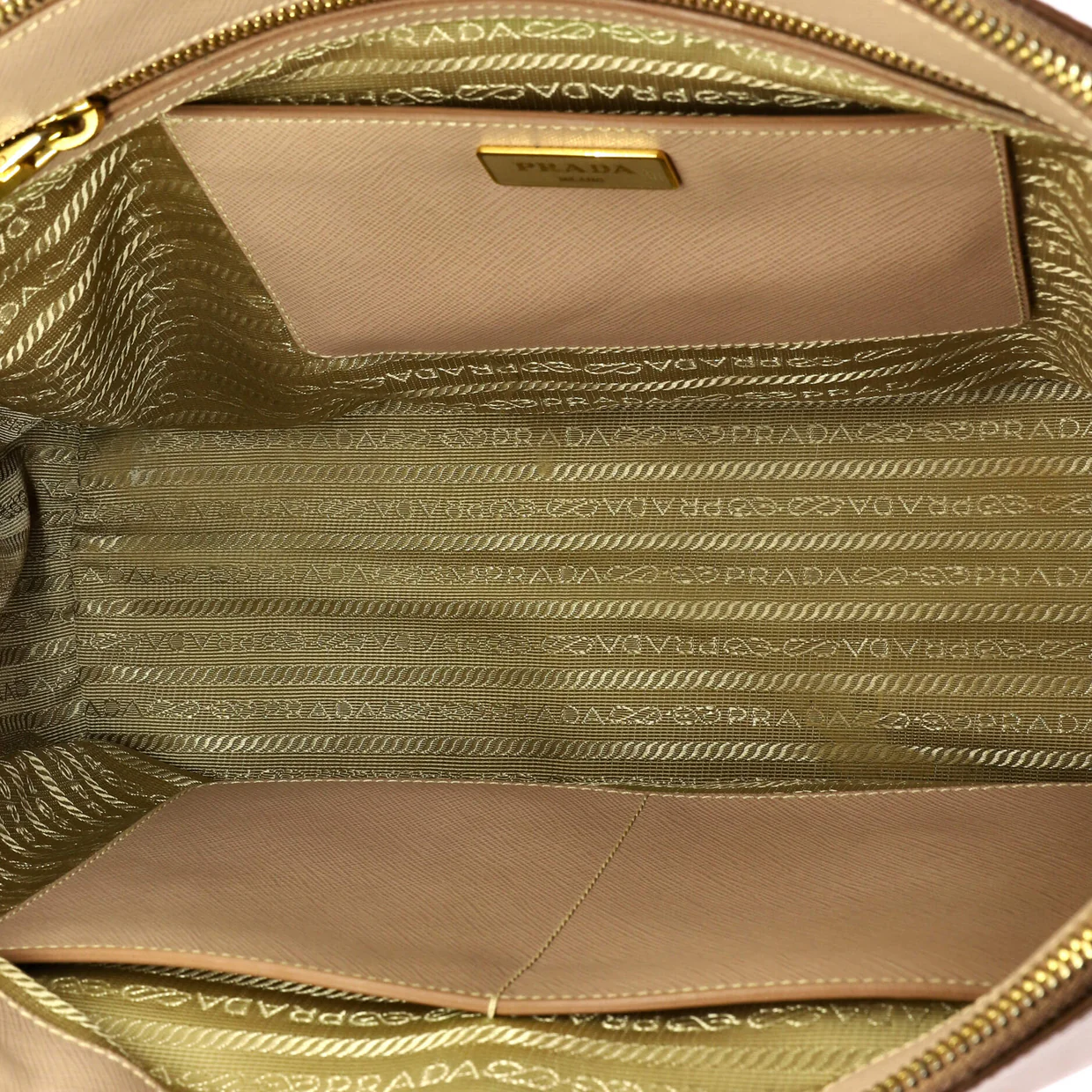 Double Zip Lux Tote Saffiano Leather Medium - Deep Luxury