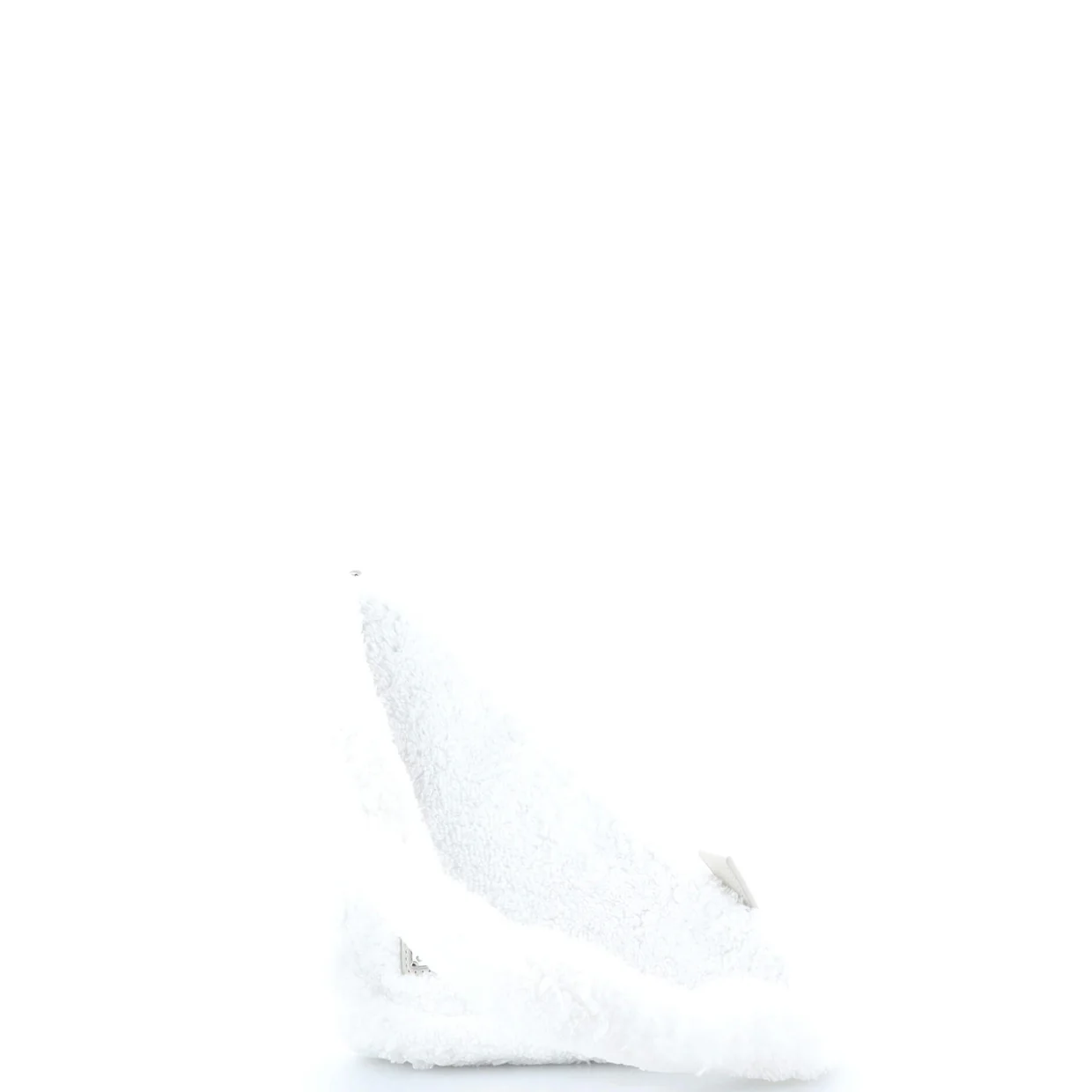 Triangle Logo Zip Crossbody Bag Terry Cloth Small - Deep Luxury