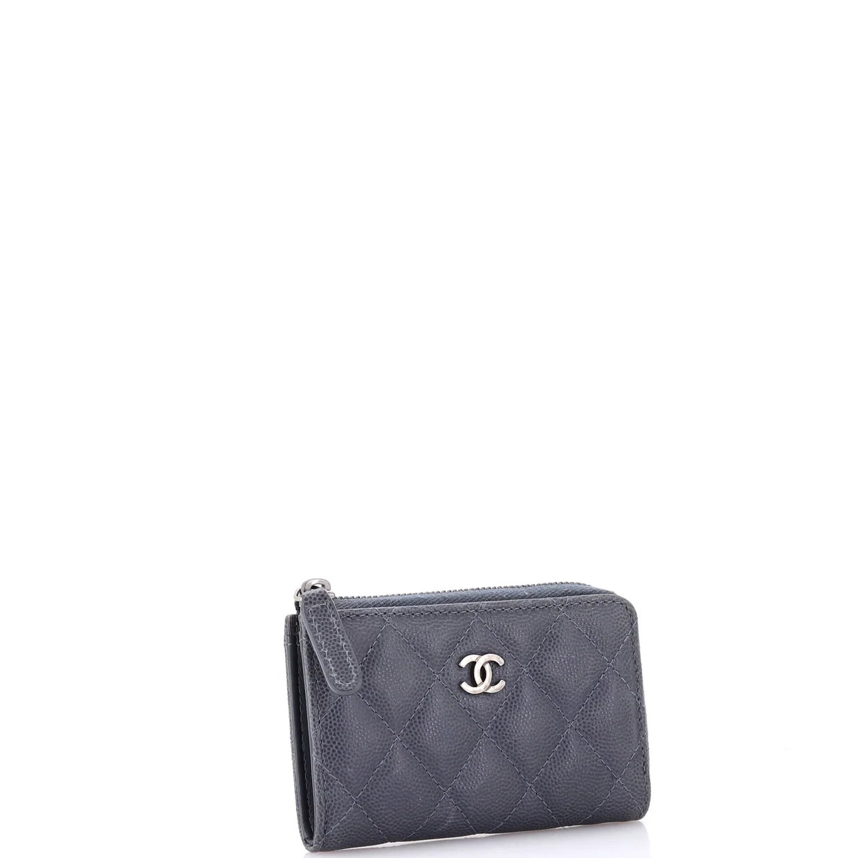 Key Pouch Quilted Caviar - Deep Luxury