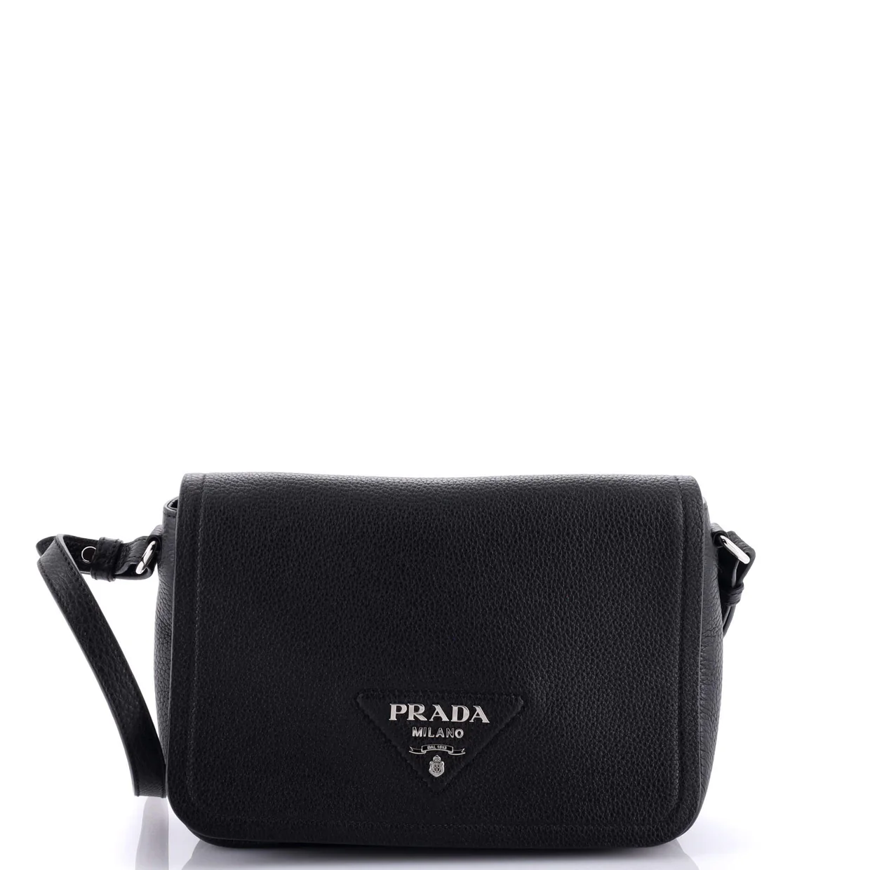 Flou Flap Shoulder bag Vitello Daino Small - Deep Luxury