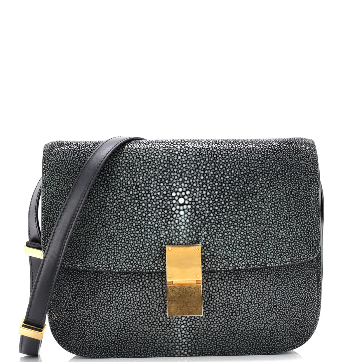 Classic Box Bag Stingray Medium - Deep Luxury