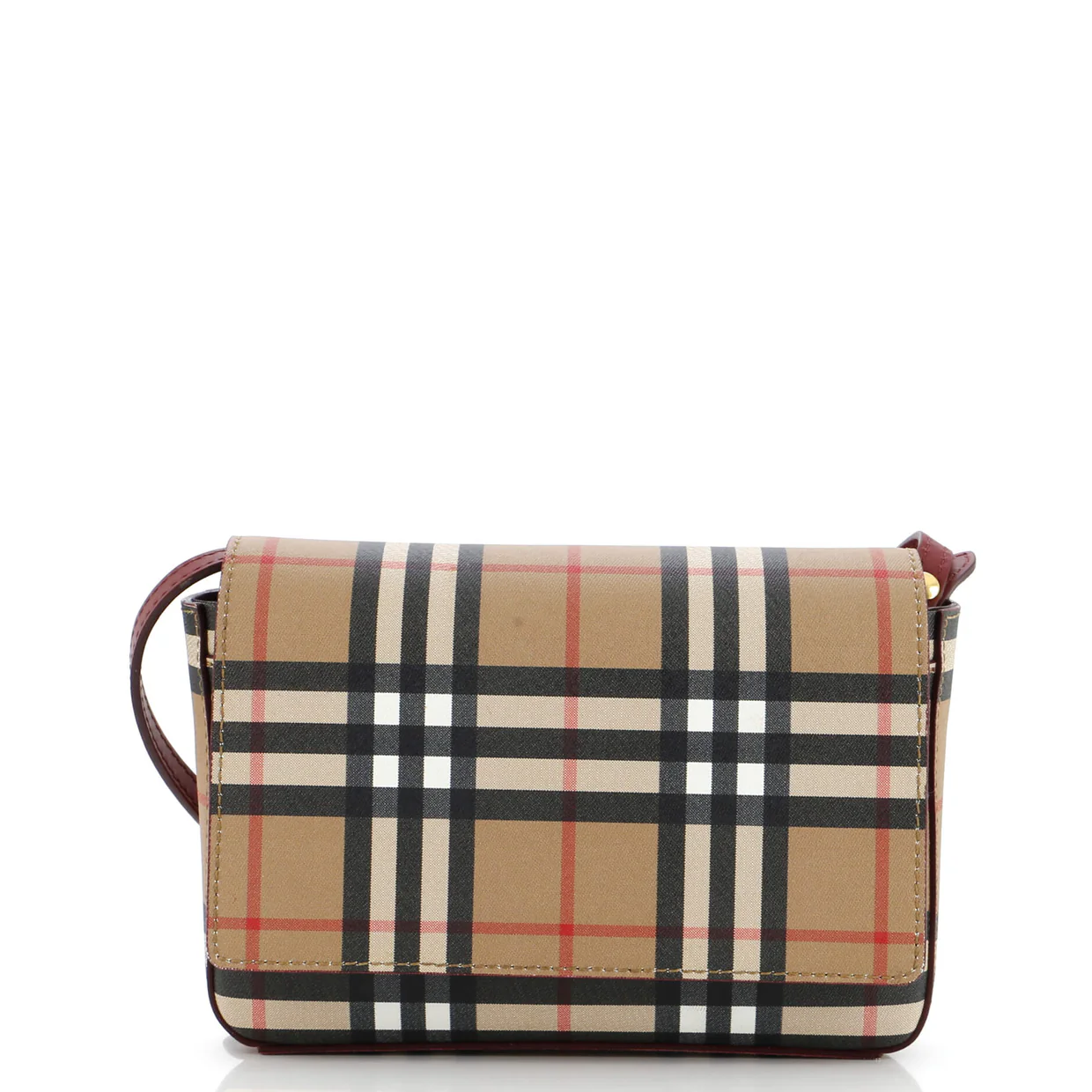 Hampshire Shoulder Bag Vintage Check Coated Canvas Small - Deep Luxury