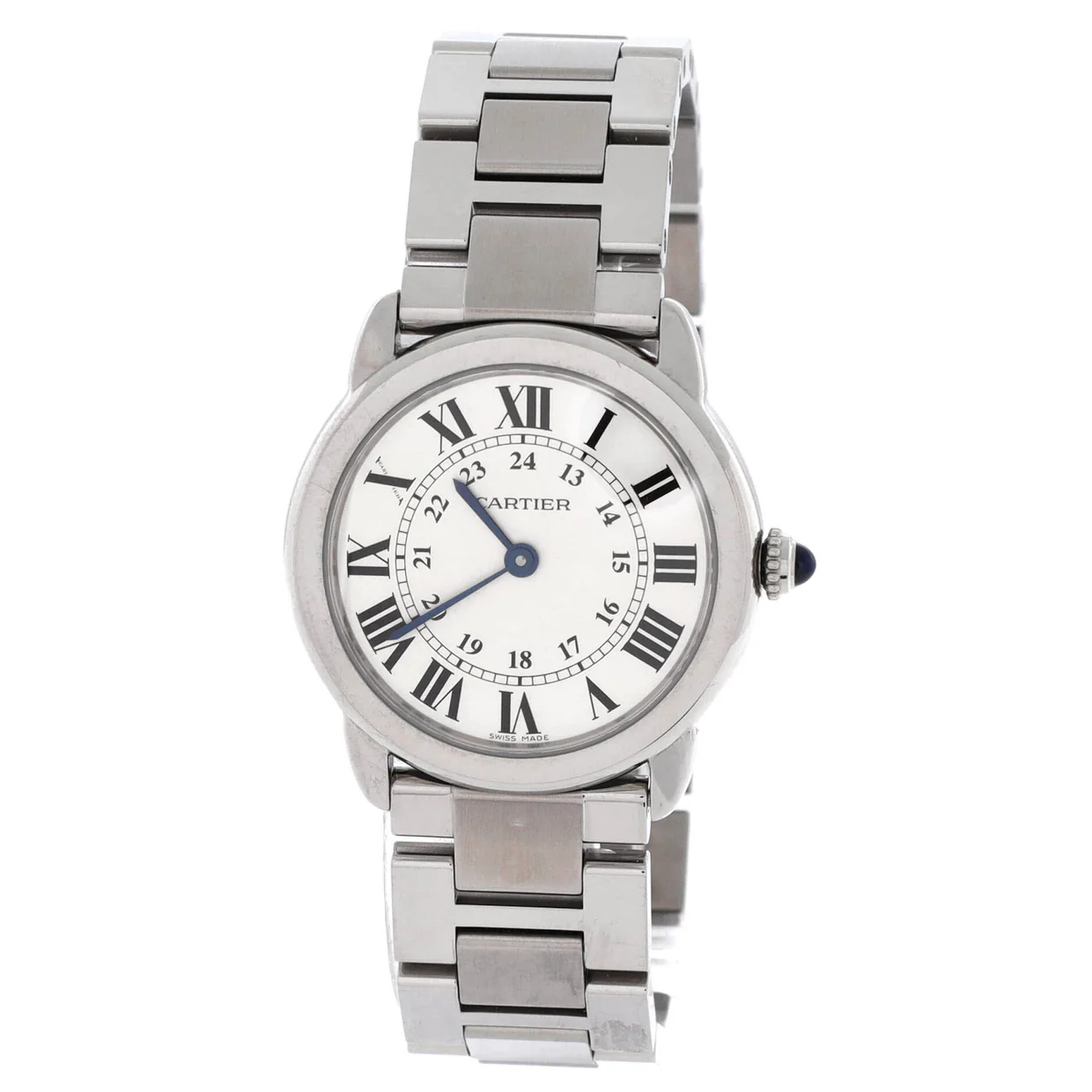Ronde Solo de Cartier Quartz Watch Stainless Steel 29 - Deep Luxury