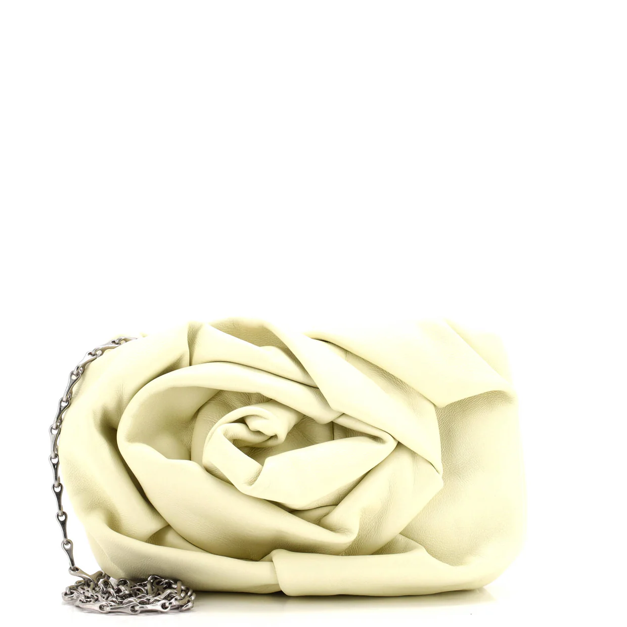 Rose Chain Clutch Leather - Deep Luxury