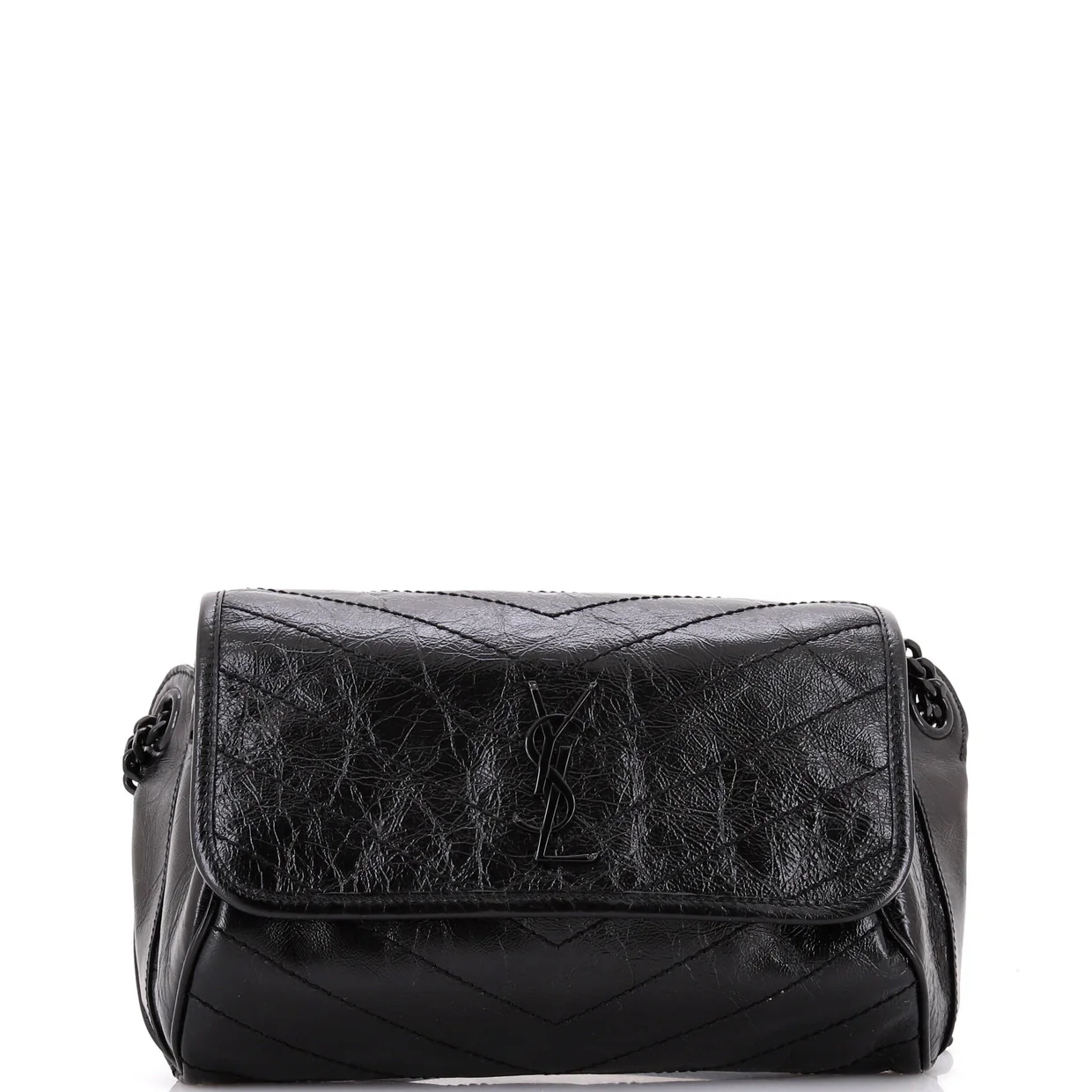 Niki Body Bag Matelasse Chevron Leather - Deep Luxury