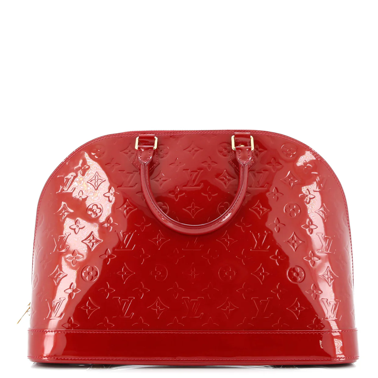 Alma Handbag Monogram Vernis GM - Deep Luxury