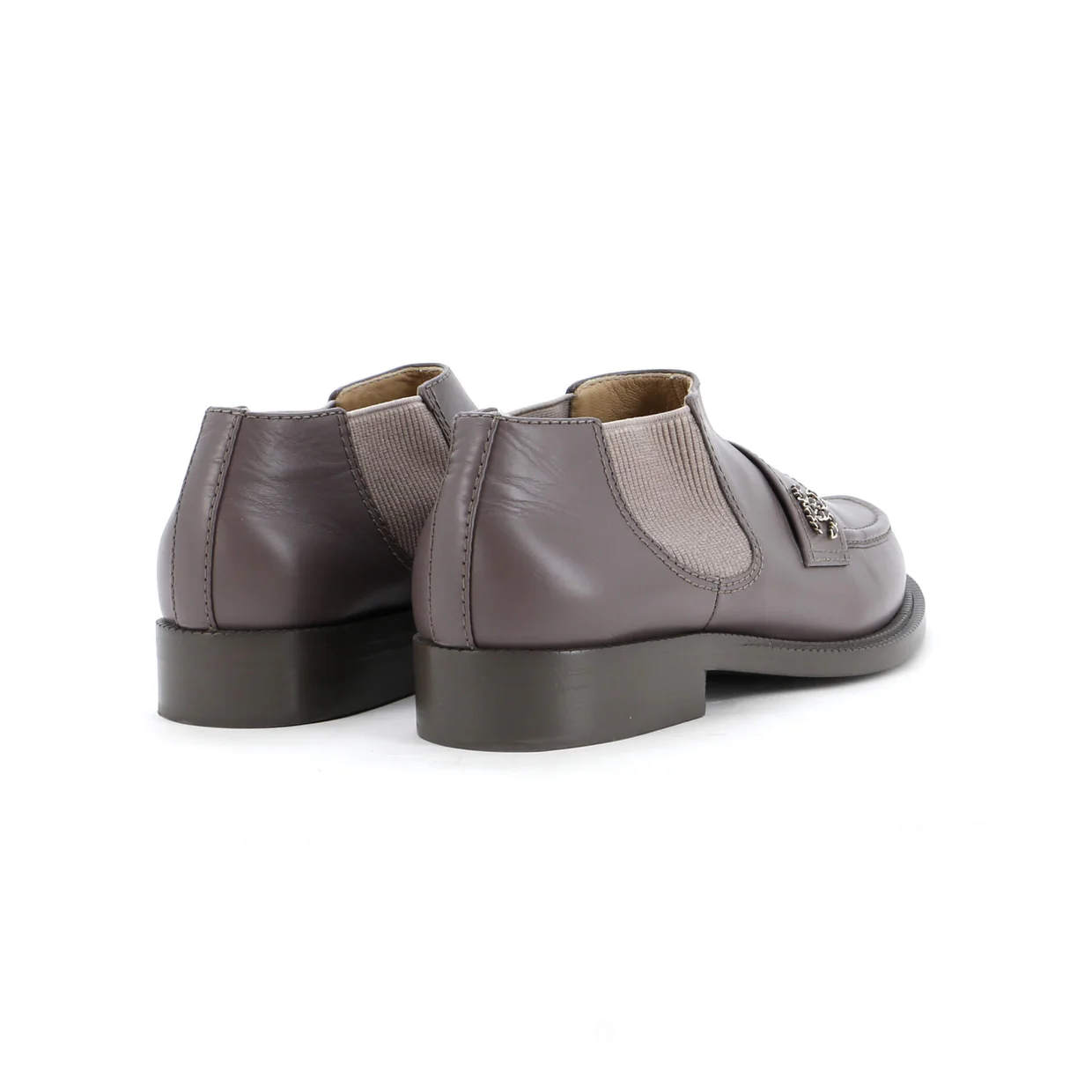 Women's CC Elastic Short Boots Leather - Deep Luxury