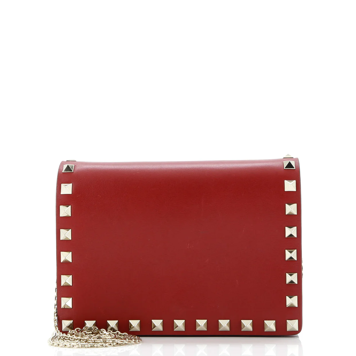 Rockstud Pouch Crossbody Bag Leather Mini - Deep Luxury