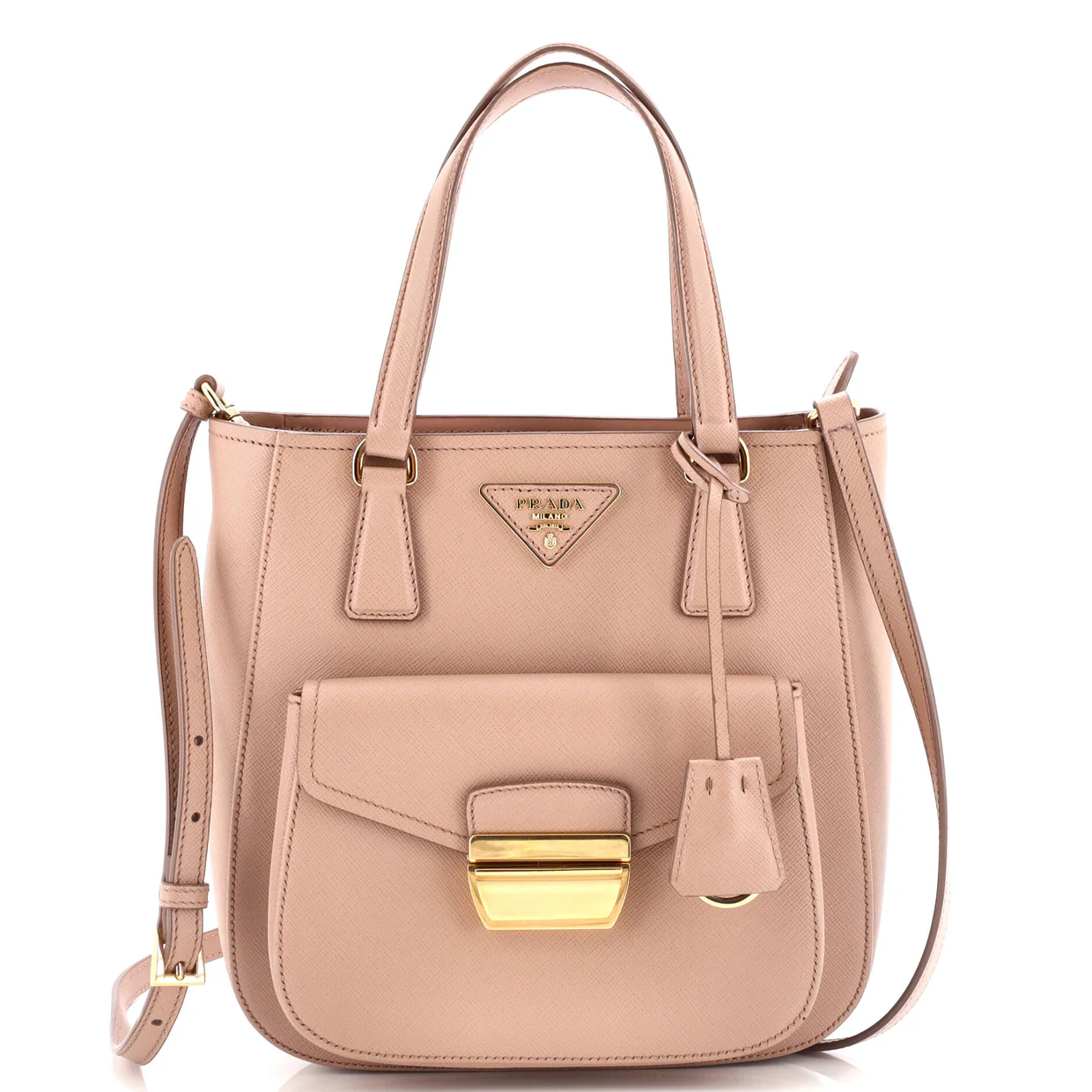 Metropolis Tote Saffiano Leather Small - Deep Luxury