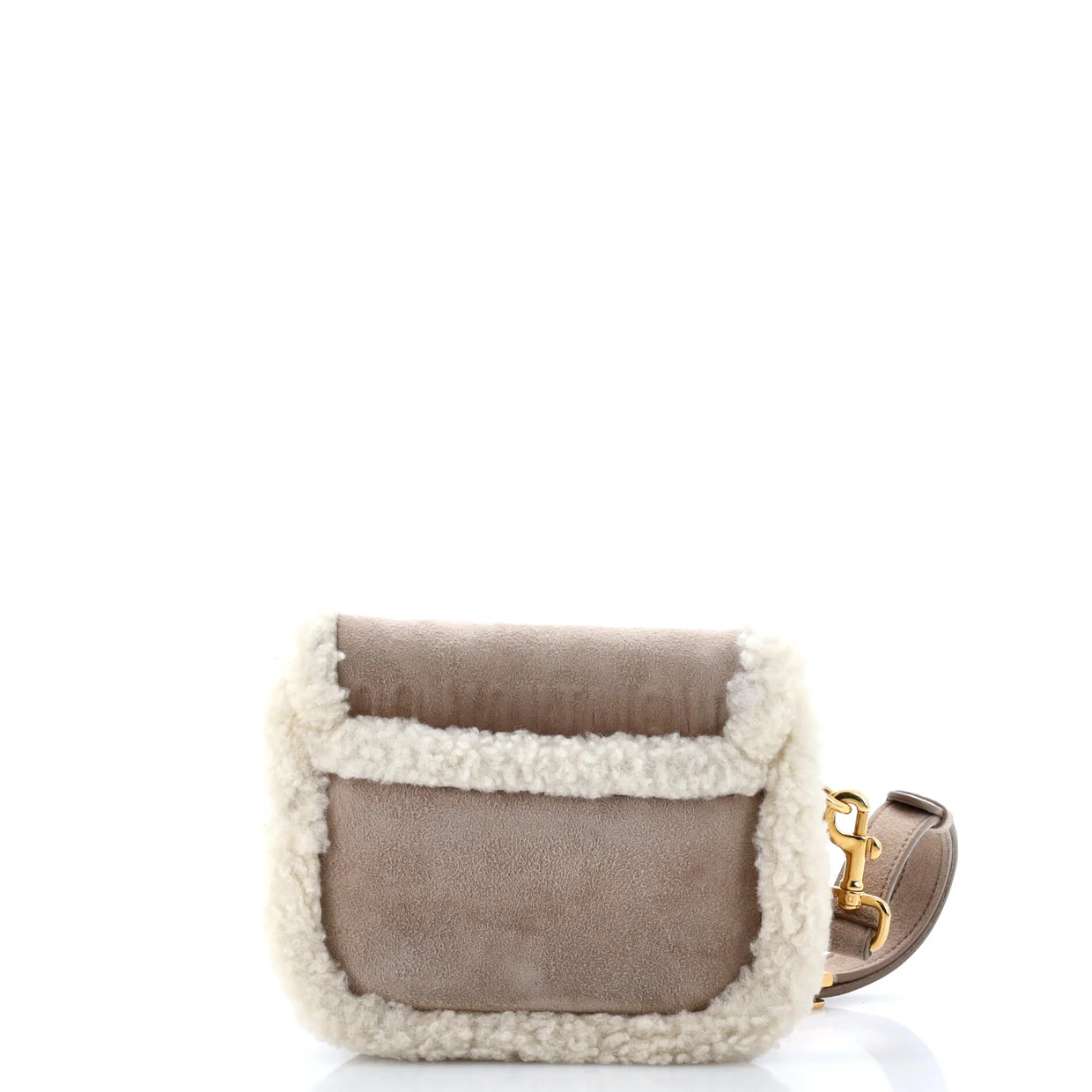 Bobby Flap Bag Shearling Small - Deep Luxury