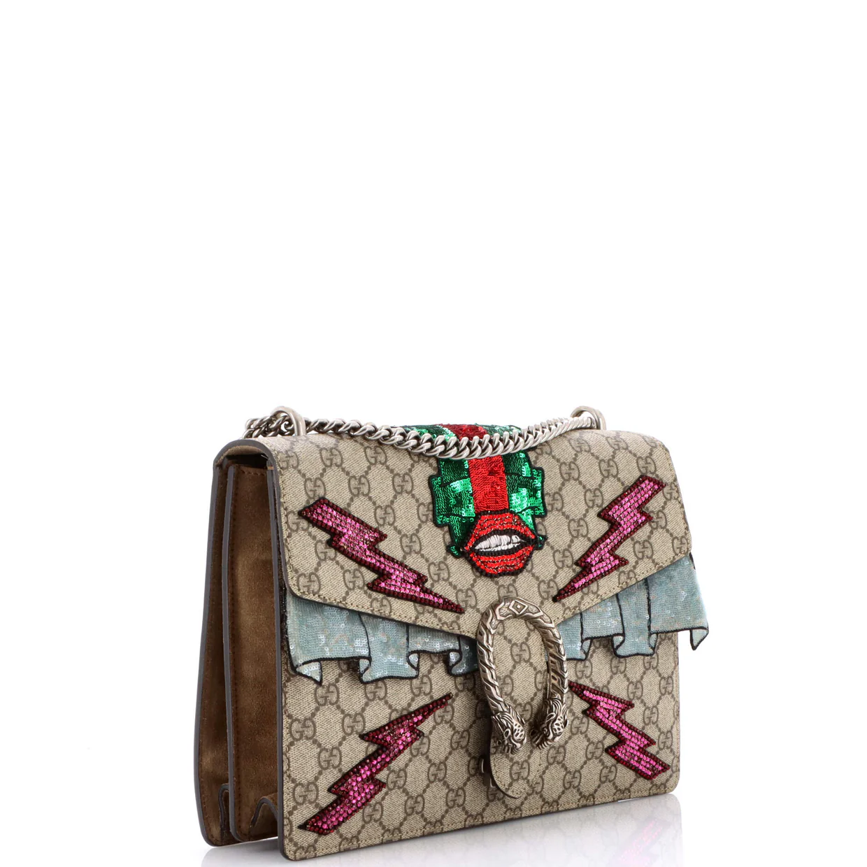 Dionysus Bag Embellished GG Coated Canvas Medium - Deep Luxury