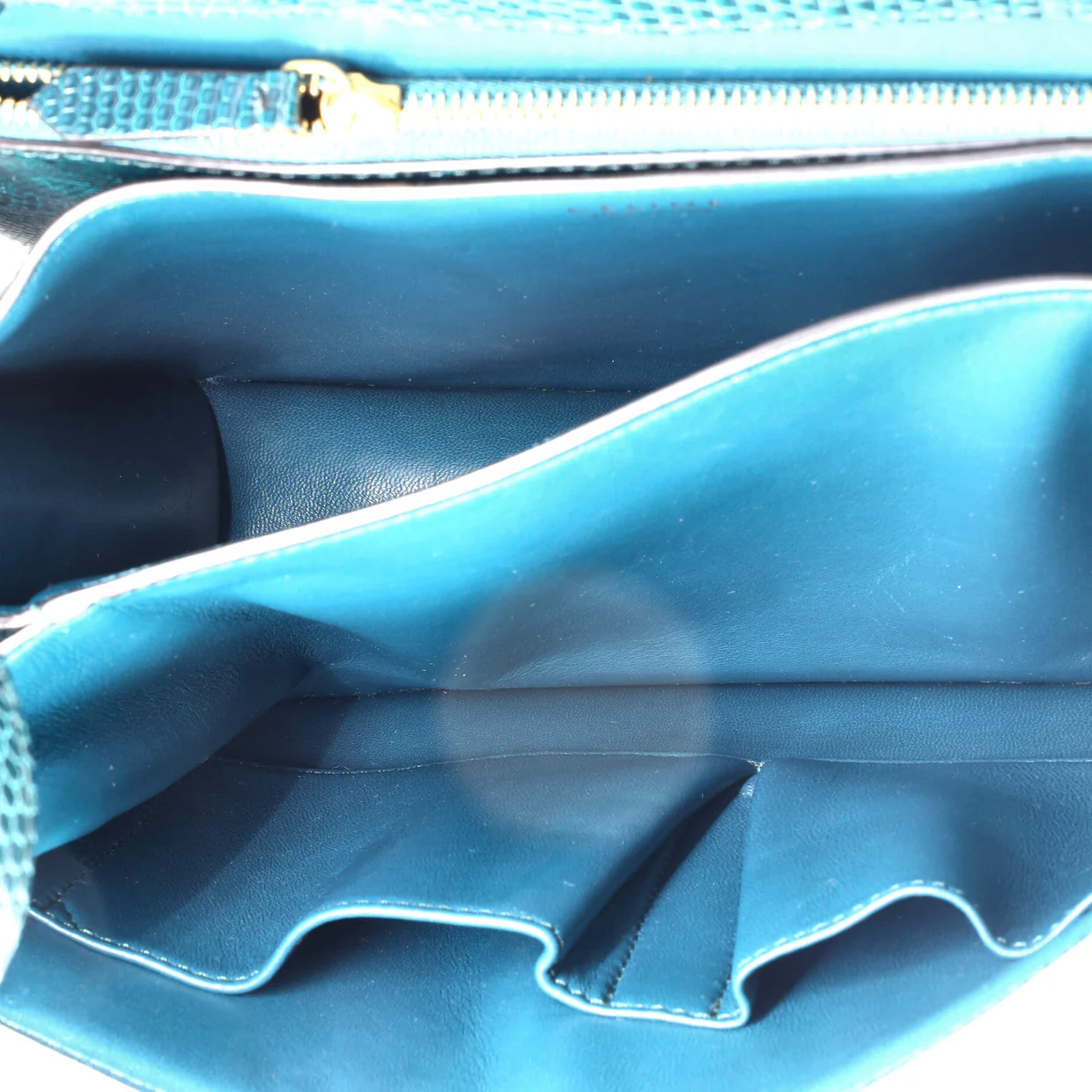 Classic Box Bag Lizard Medium - Deep Luxury