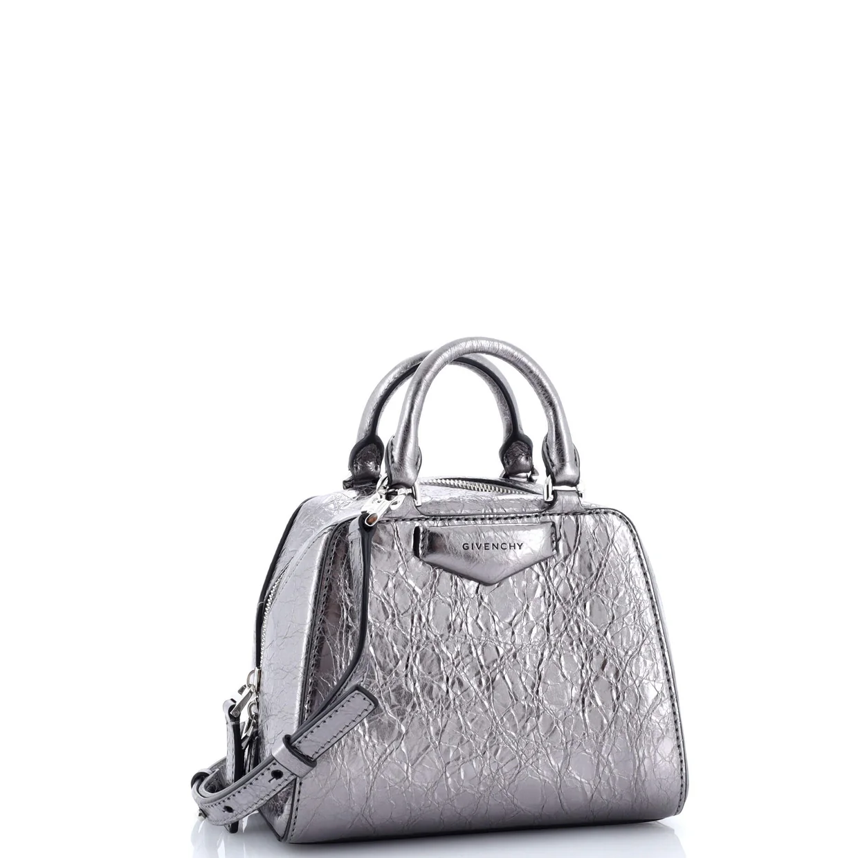 Antigona Cube Bag Leather Nano - Deep Luxury