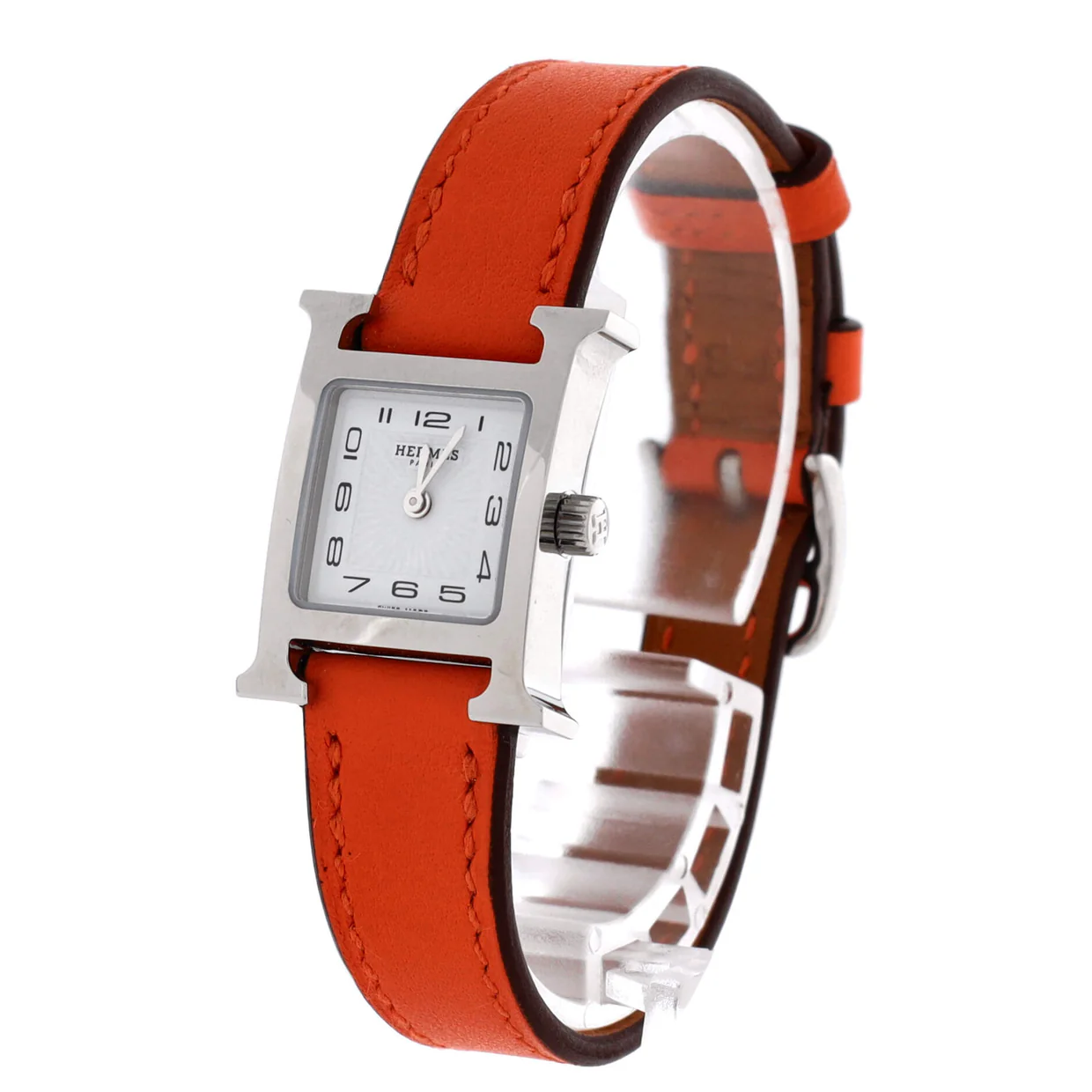 Heure H Quartz Watch Plated Metal and Leather 17 - Deep Luxury
