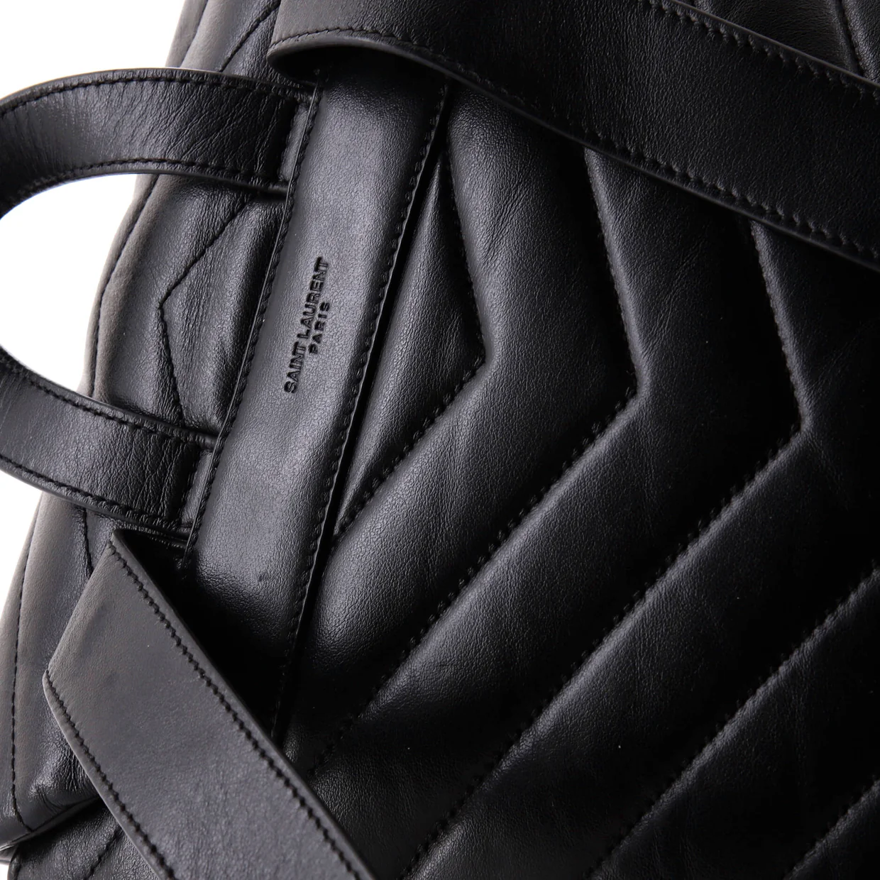 LouLou Backpack Matelasse Chevron Leather Medium - Deep Luxury