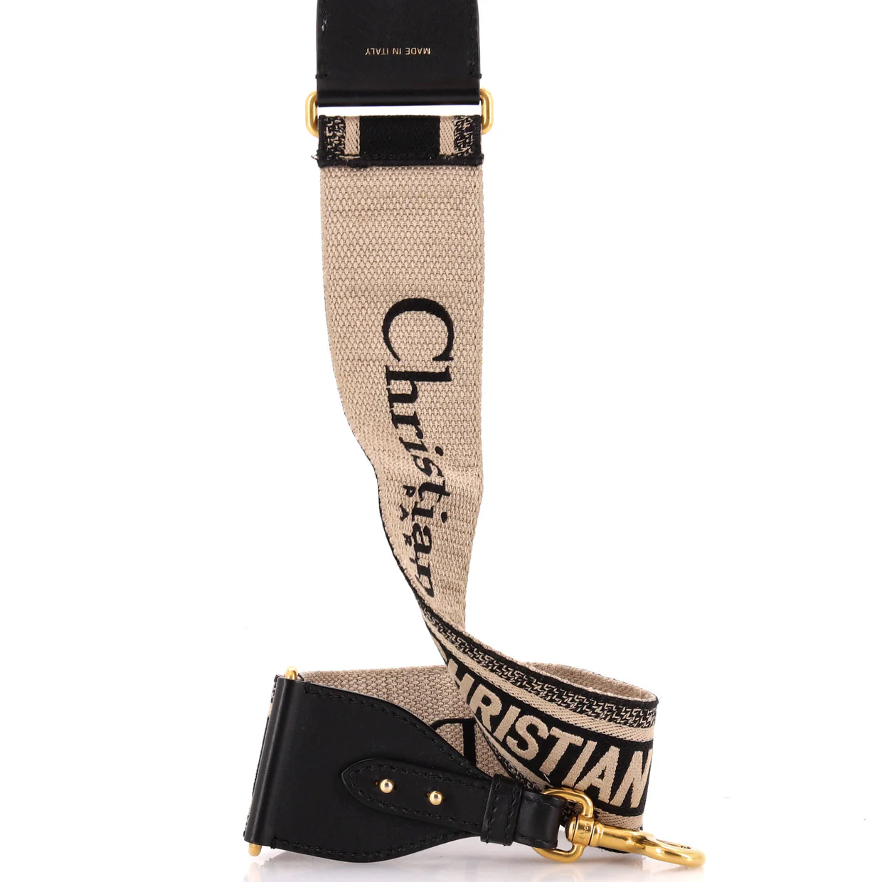 Logo Shoulder Strap Embroidered Canvas Thin - Deep Luxury