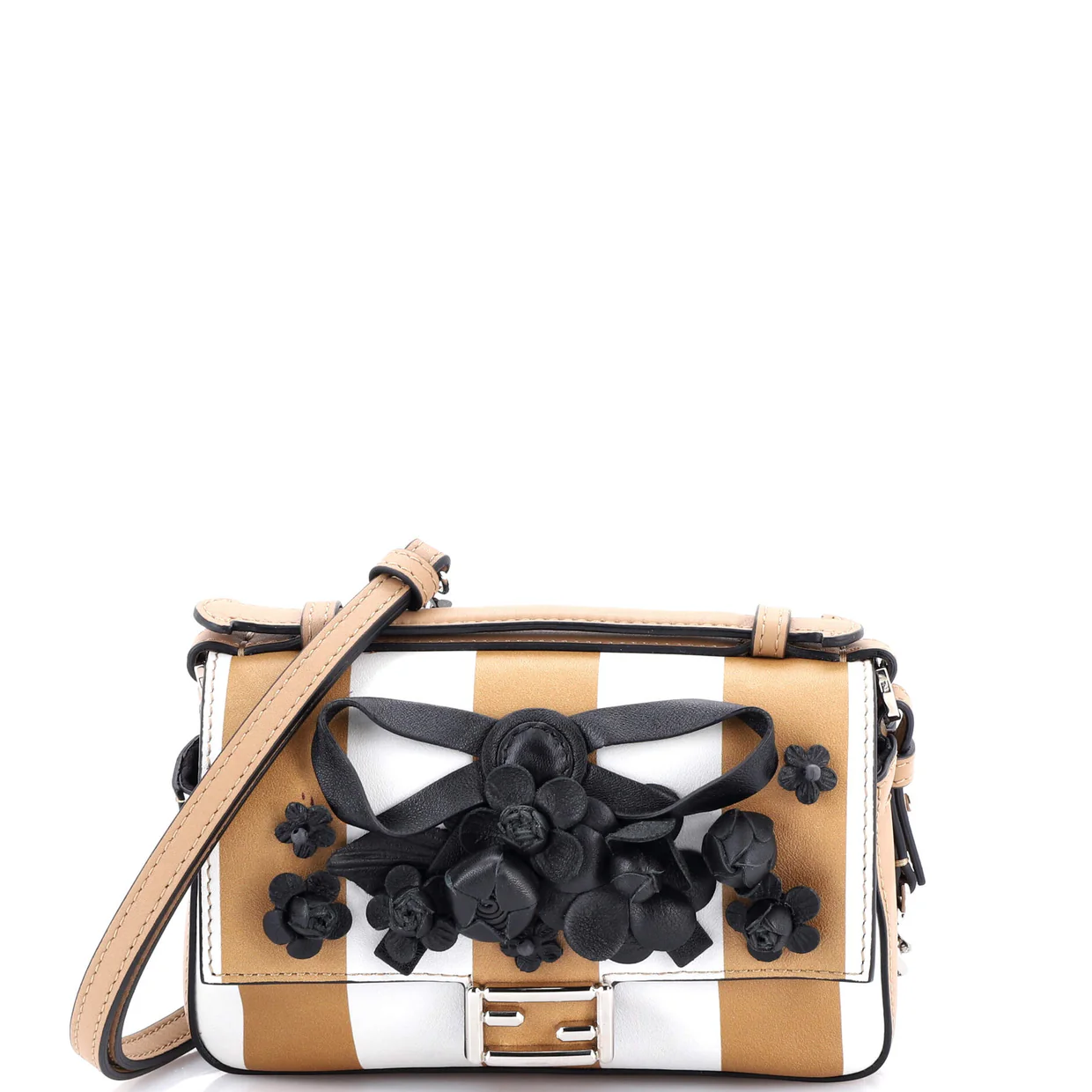 Double Baguette Embellished Printed Leather Micro - Deep Luxury