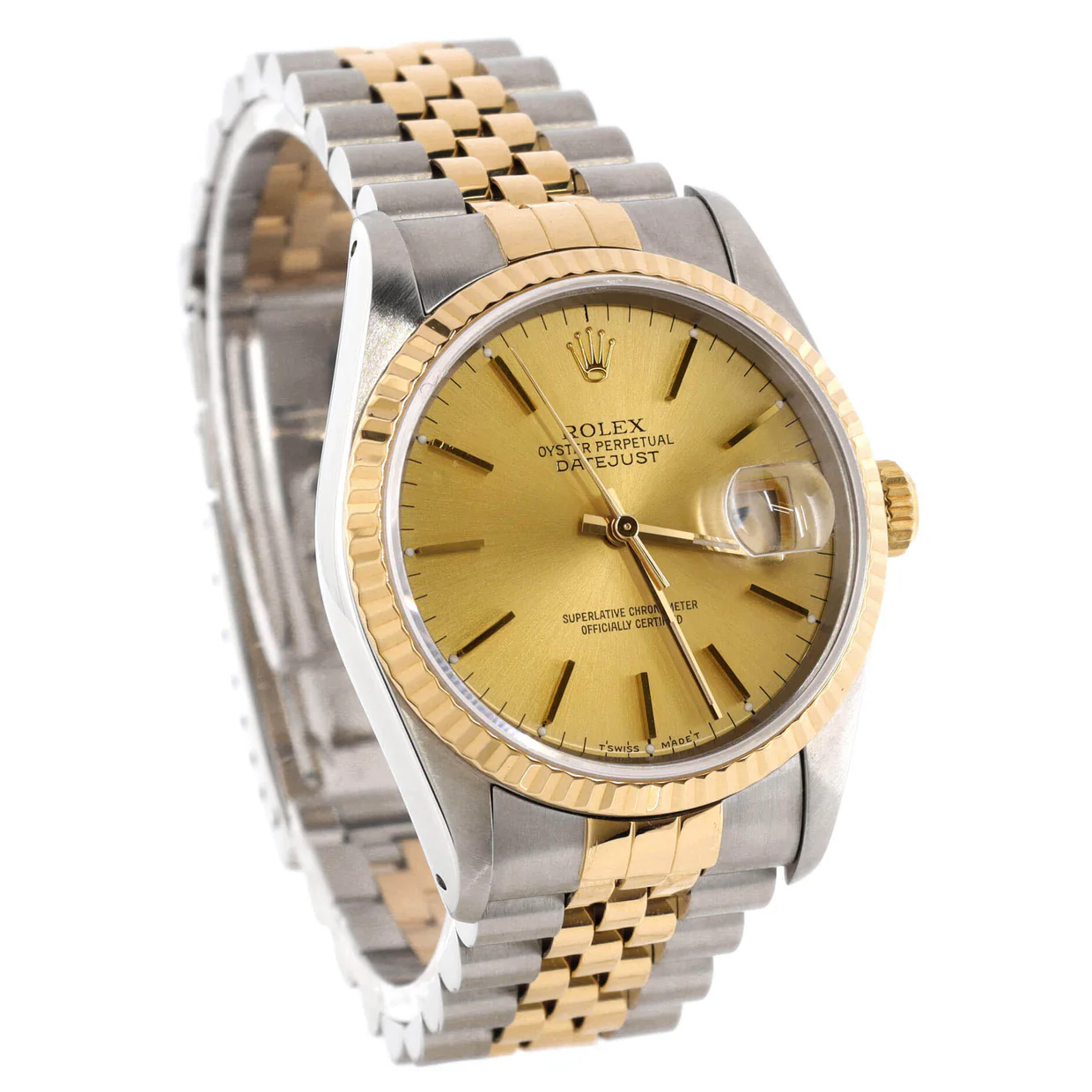 Oyster Perpetual Datejust Automatic Watch Stainless Steel and Yellow Gold 36 - Deep Luxury