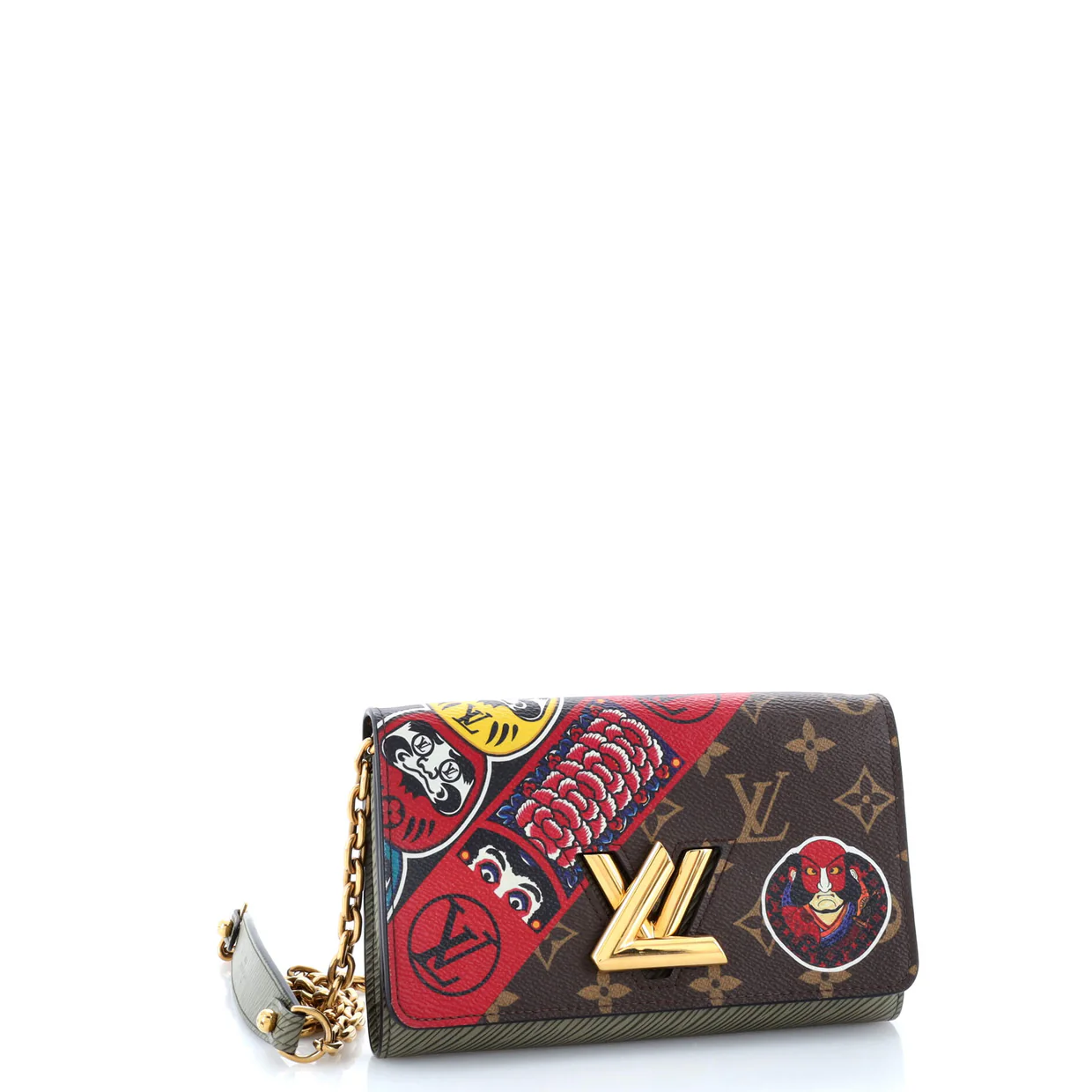 Twist Chain Wallet Limited Edition Kabuki Stickers Monogram Canvas - Deep Luxury