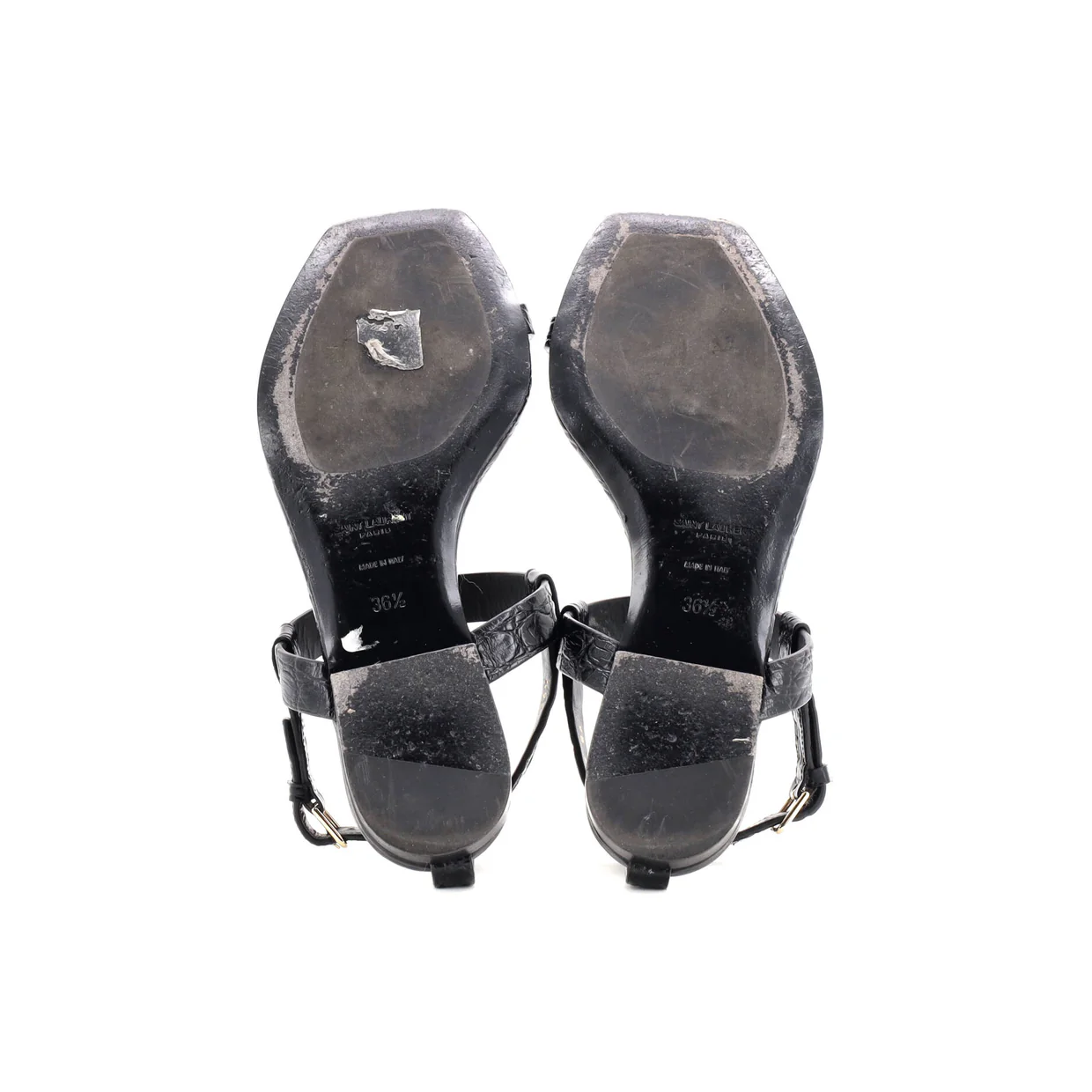 Women's Cassandra Flat Sandals Crocodile Embossed Leather - Deep Luxury