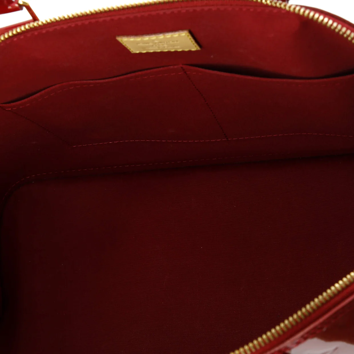 Alma Handbag Monogram Vernis GM - Deep Luxury