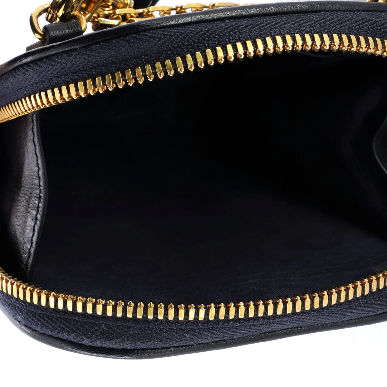 30 Montaigne Phone Holder on Chain Oblique Canvas - Deep Luxury