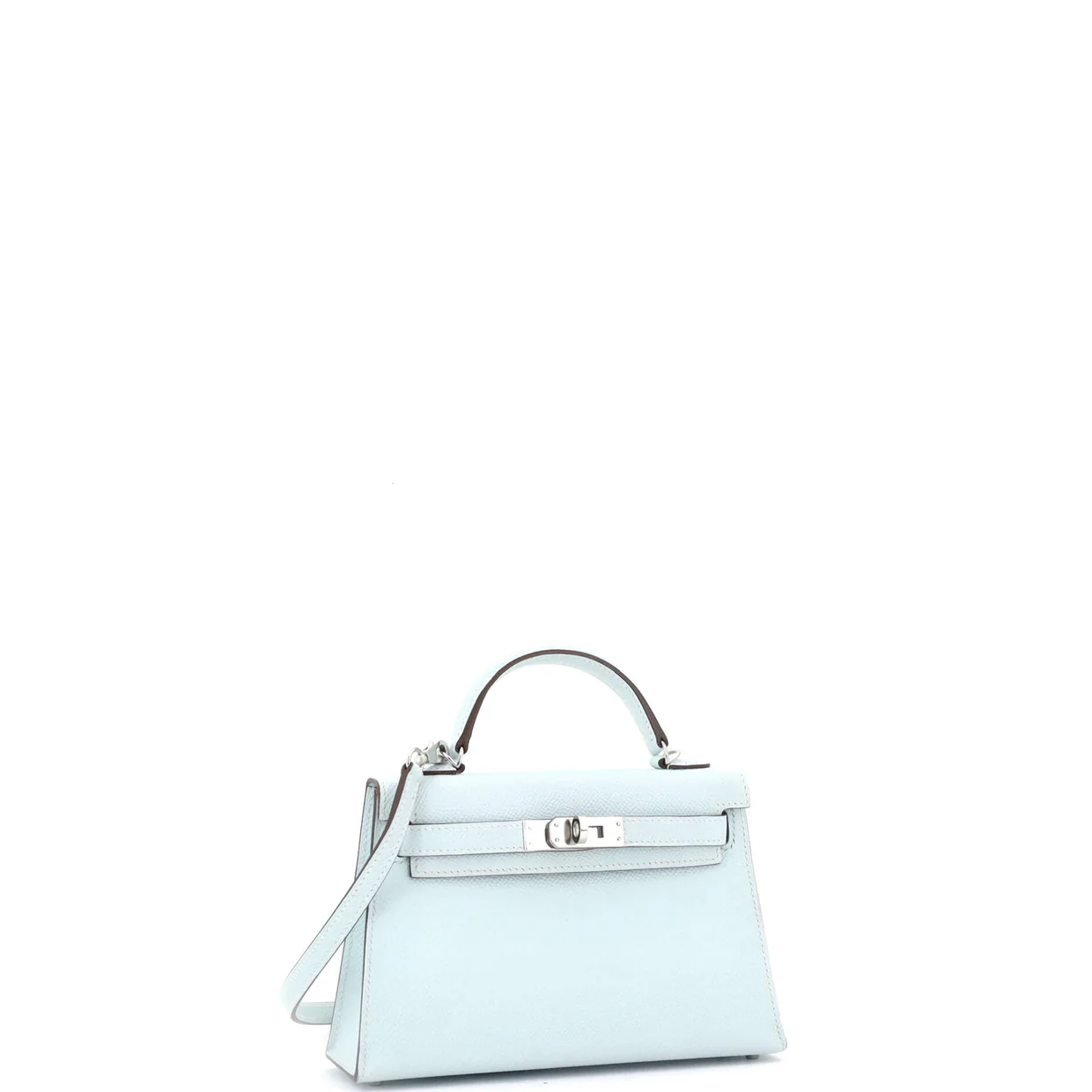 Kelly Mini II Bag Bleu Brume Epsom with Palladium Hardware 20 - Deep Luxury