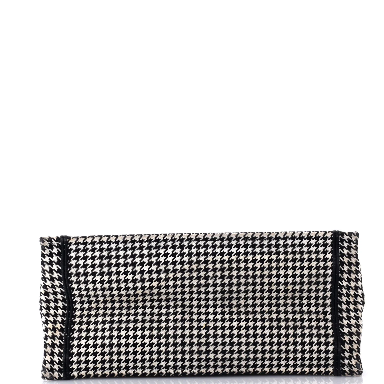 Book Tote Houndstooth Canvas Medium - Deep Luxury