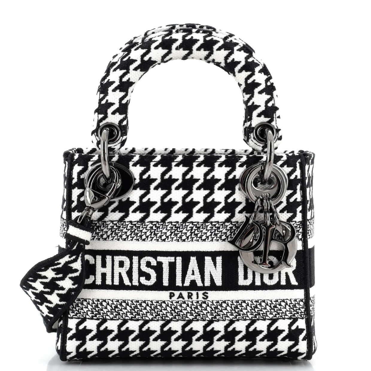 Lady D-Lite Bag Embroidered Canvas Mini - Deep Luxury