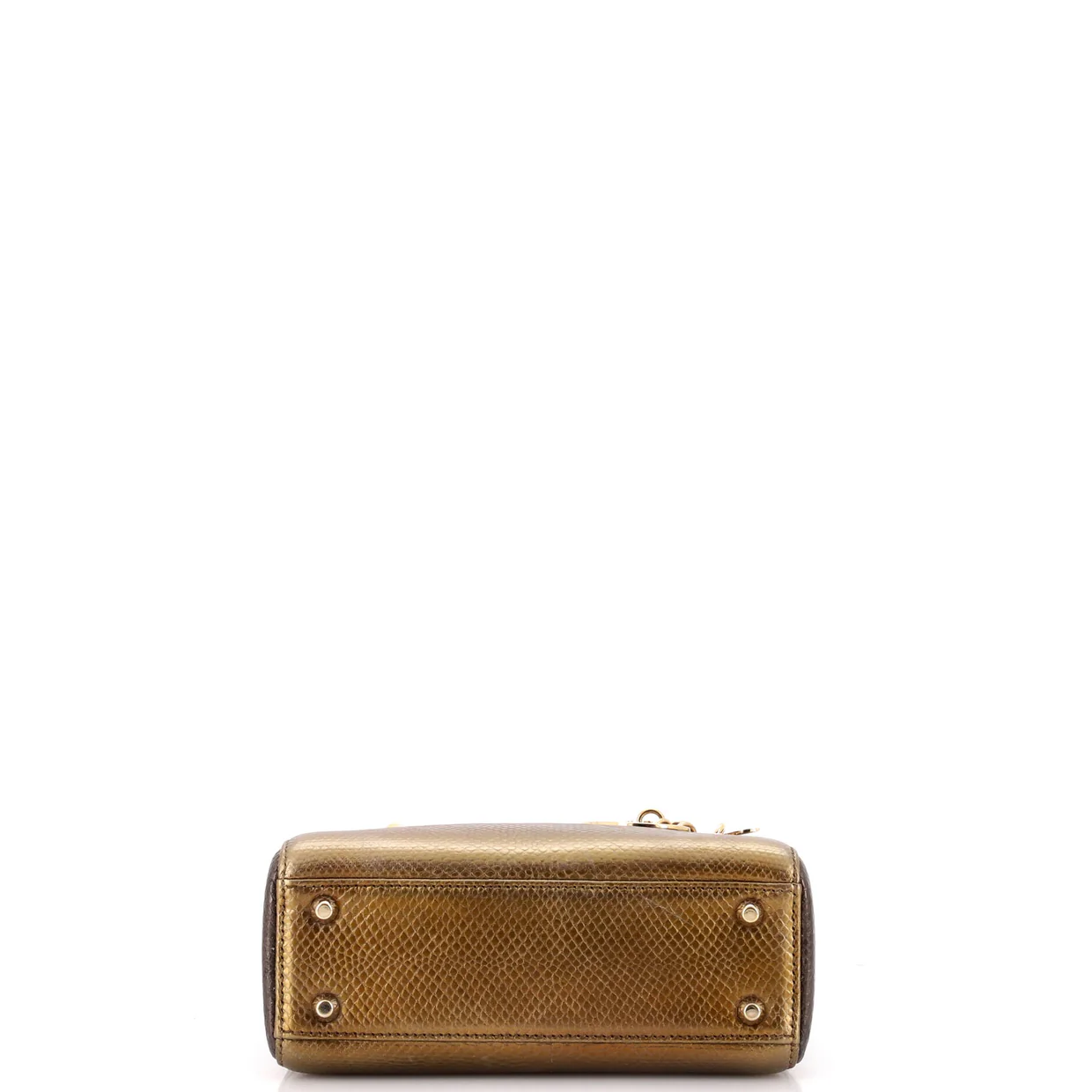 Lady Dior Chain Bag Lizard Mini - Deep Luxury