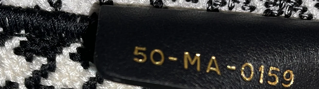 Book Tote Houndstooth Canvas Large - Deep Luxury