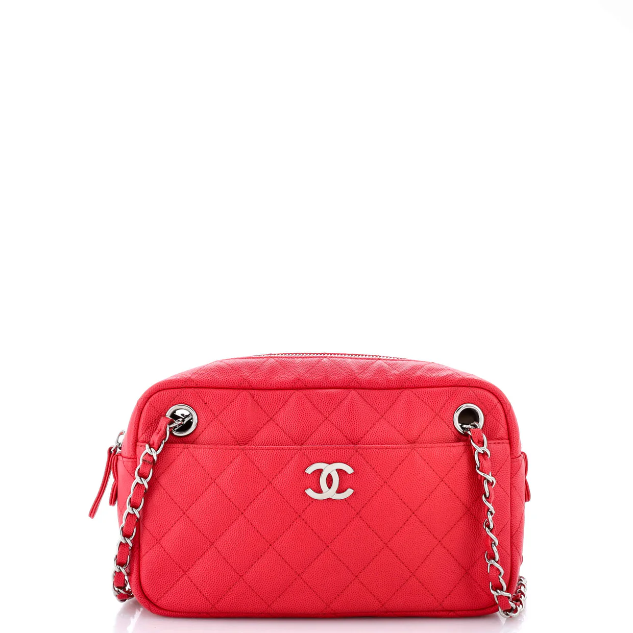 Camera Case Bag Quilted Caviar Small - Deep Luxury