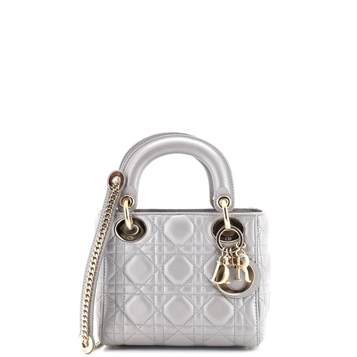 Lady Dior Chain Bag Cannage Quilt Lambskin Mini - Deep Luxury