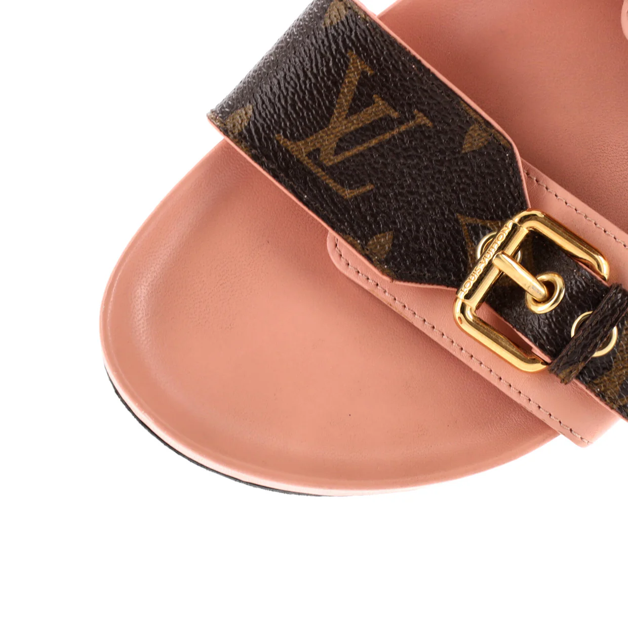 Women's Bom Dia Flat Mules Monogram Canvas - Deep Luxury