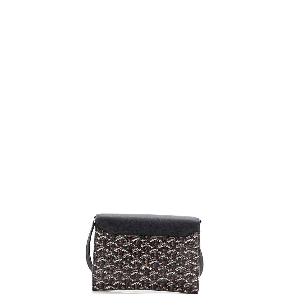 Chypre Wallet on Strap Coated Canvas with Leather - Deep Luxury