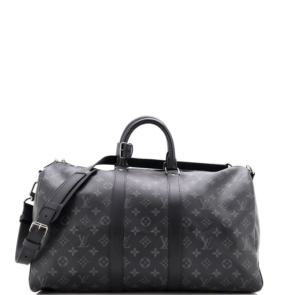 Keepall Bandouliere Bag Monogram Eclipse Canvas 45 - Deep Luxury