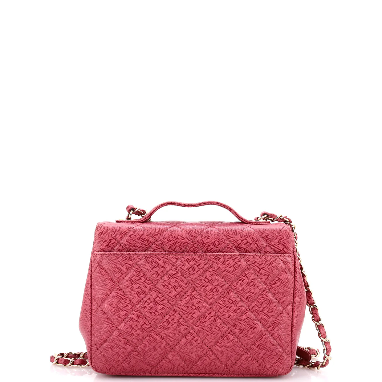 Business Affinity Flap Bag Quilted Caviar Small - Deep Luxury
