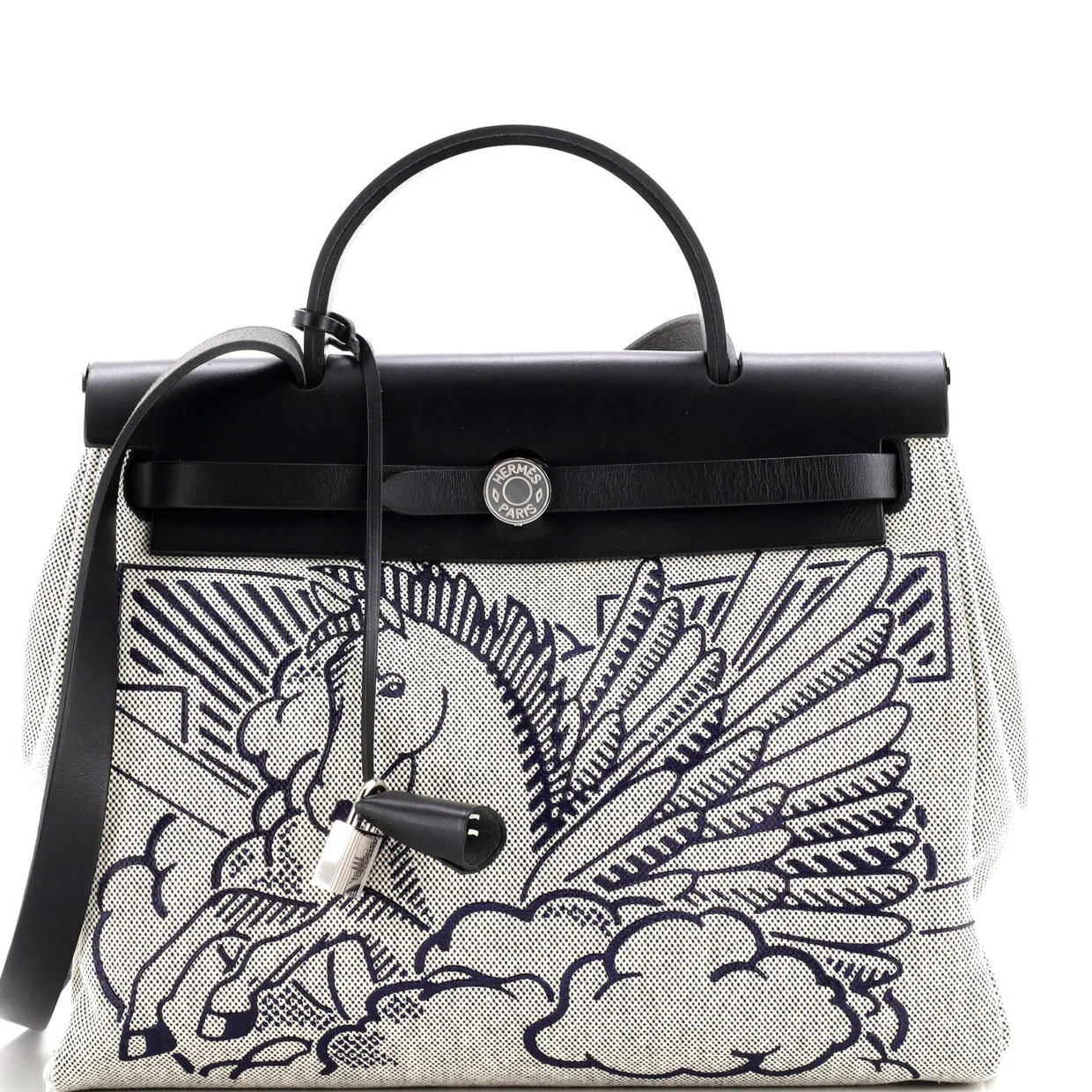 Herbag Zip Pegase Pop Toile and Leather 31 - Deep Luxury