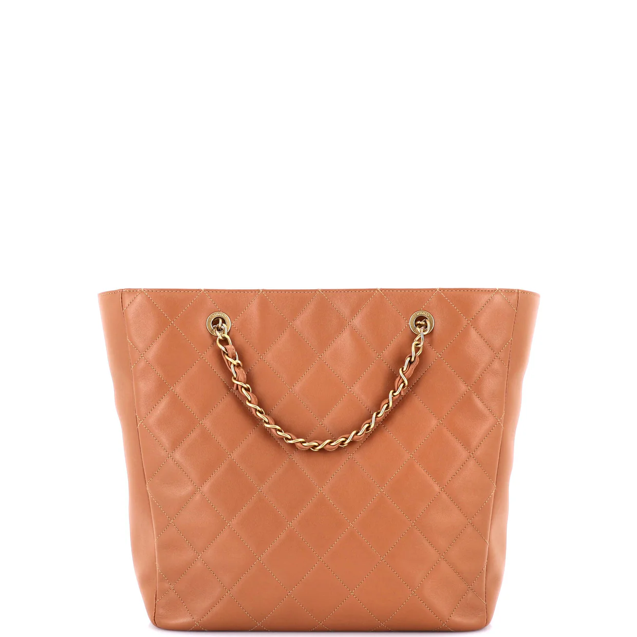 Open Shopping Tote Quilted Lambskin Large - Deep Luxury