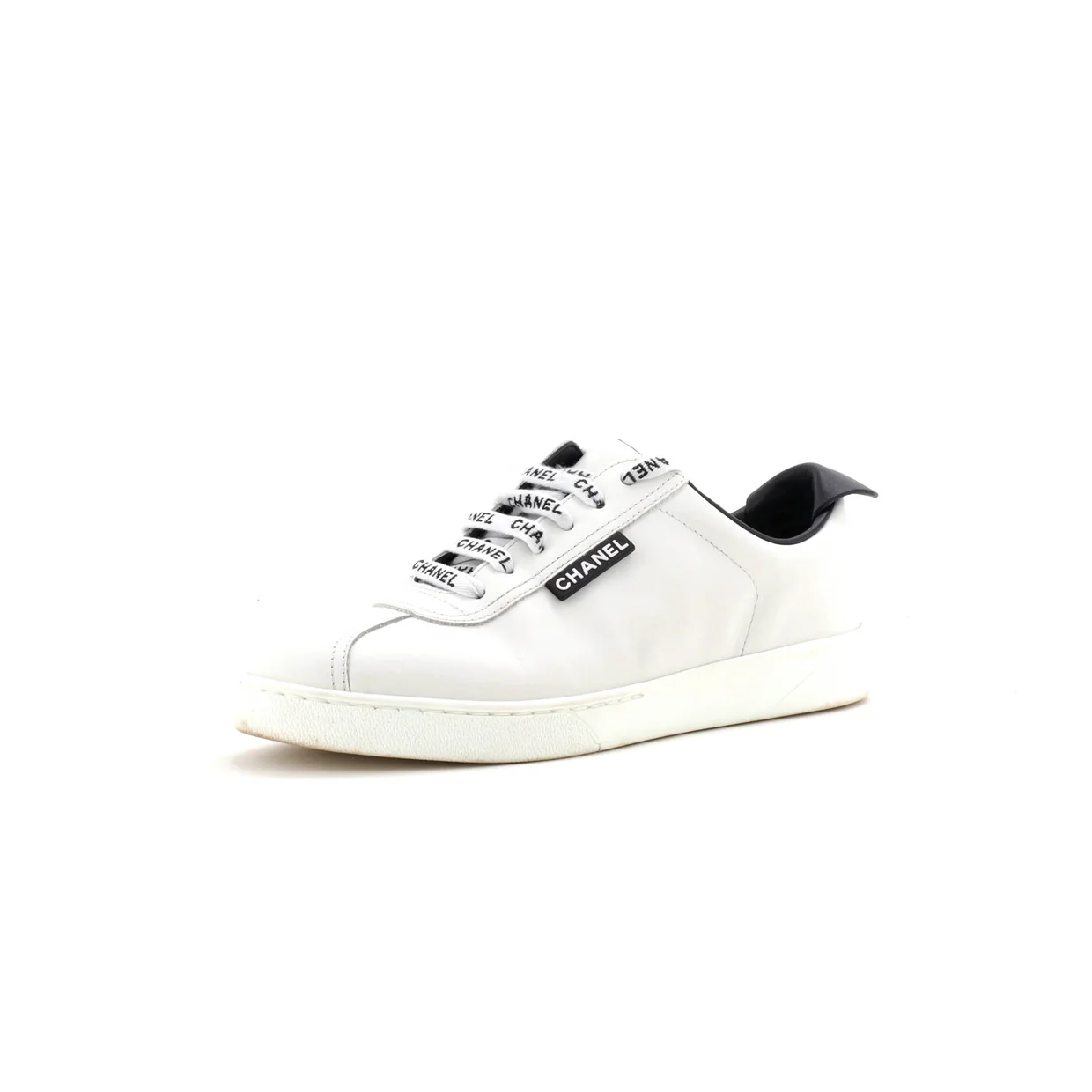 Women's CC Low-Top Flat Runner Sneakers Leather - Deep Luxury