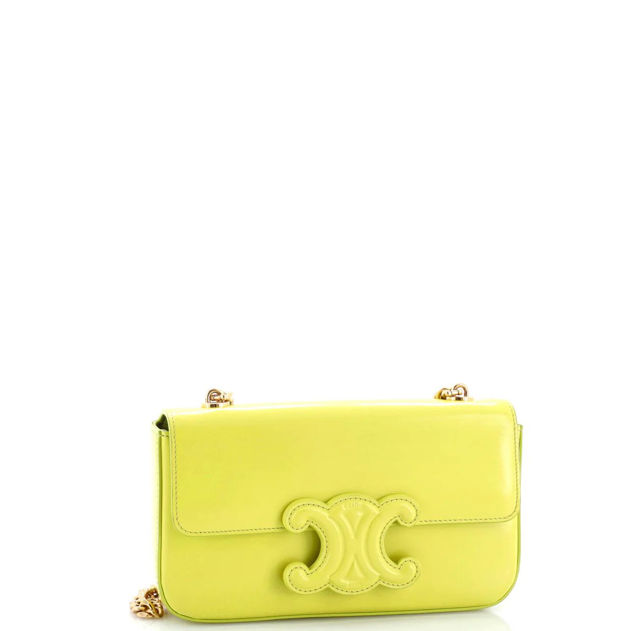 Triomphe Chain Shoulder Bag Leather Small - Deep Luxury