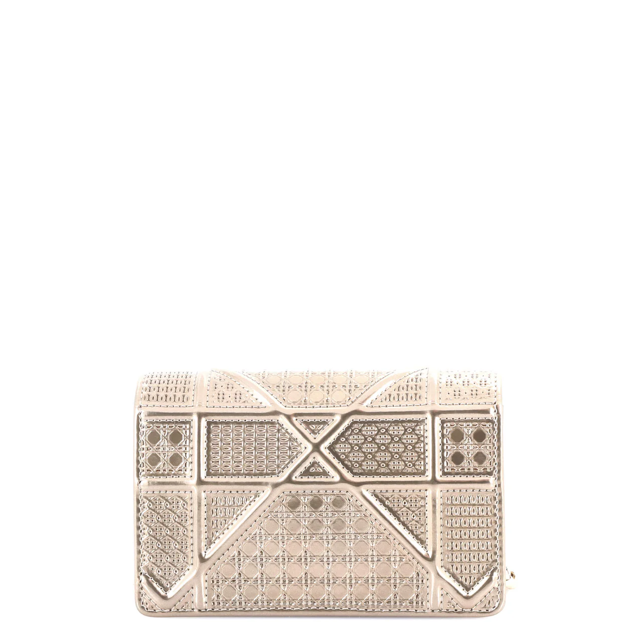 Diorama Flap Bag Cannage Embossed Calfskin Baby - Deep Luxury